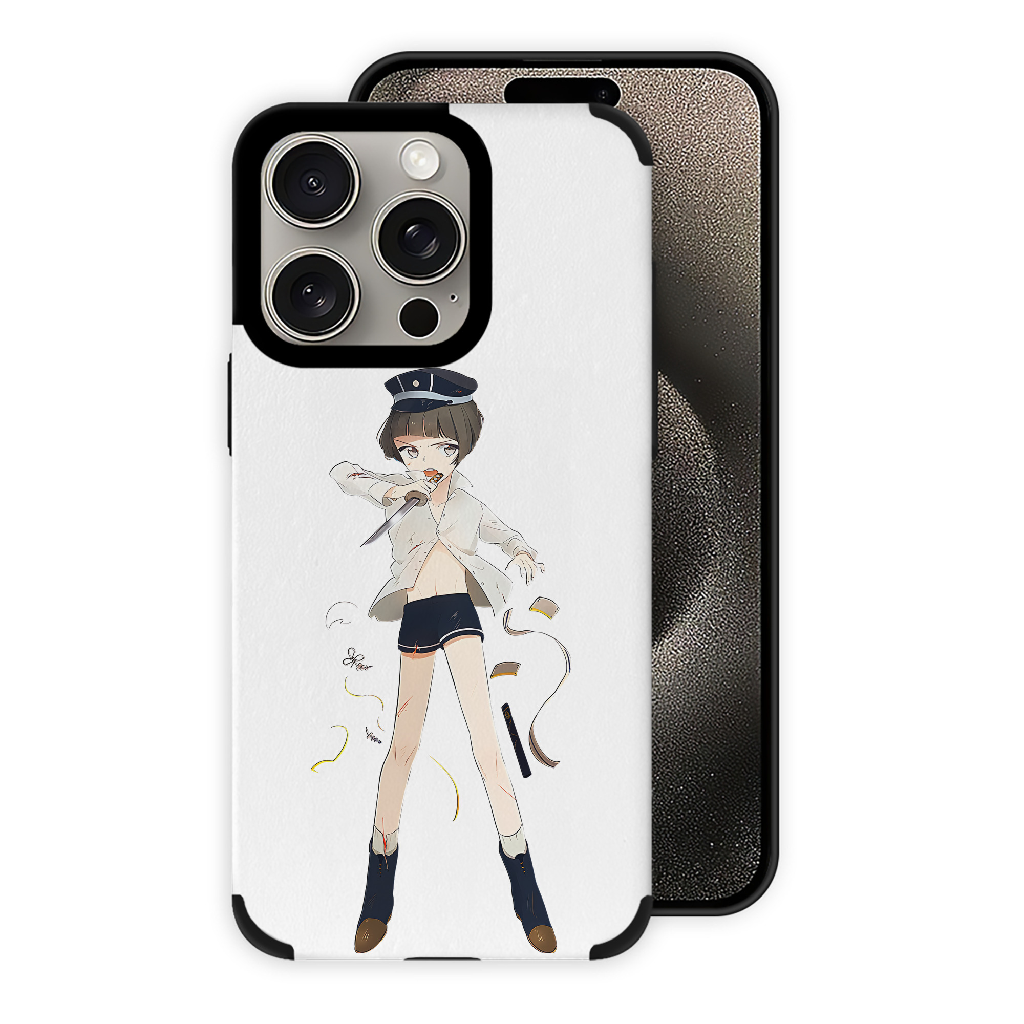 （画像用） 刀剣乱舞 Touken Ranbu 【iPhone15ProMax対応】 PUレザー スマホケース 耐衝撃＆黄変防止