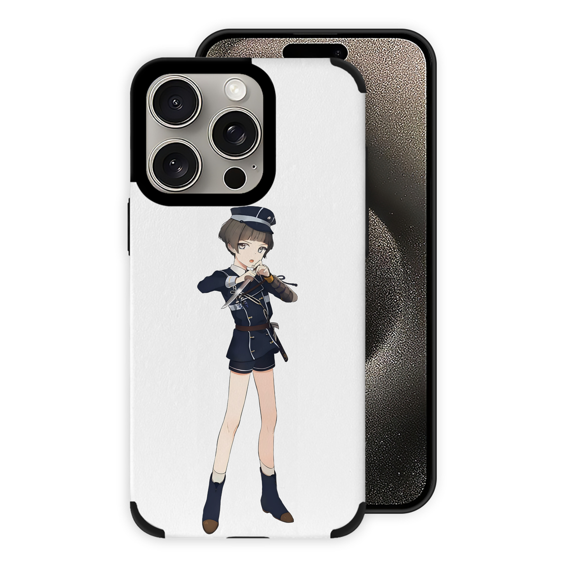 （画像用） 刀剣乱舞 Touken Ranbu 【iPhone15ProMax対応】 PUレザー スマホケース 耐衝撃＆黄変防止