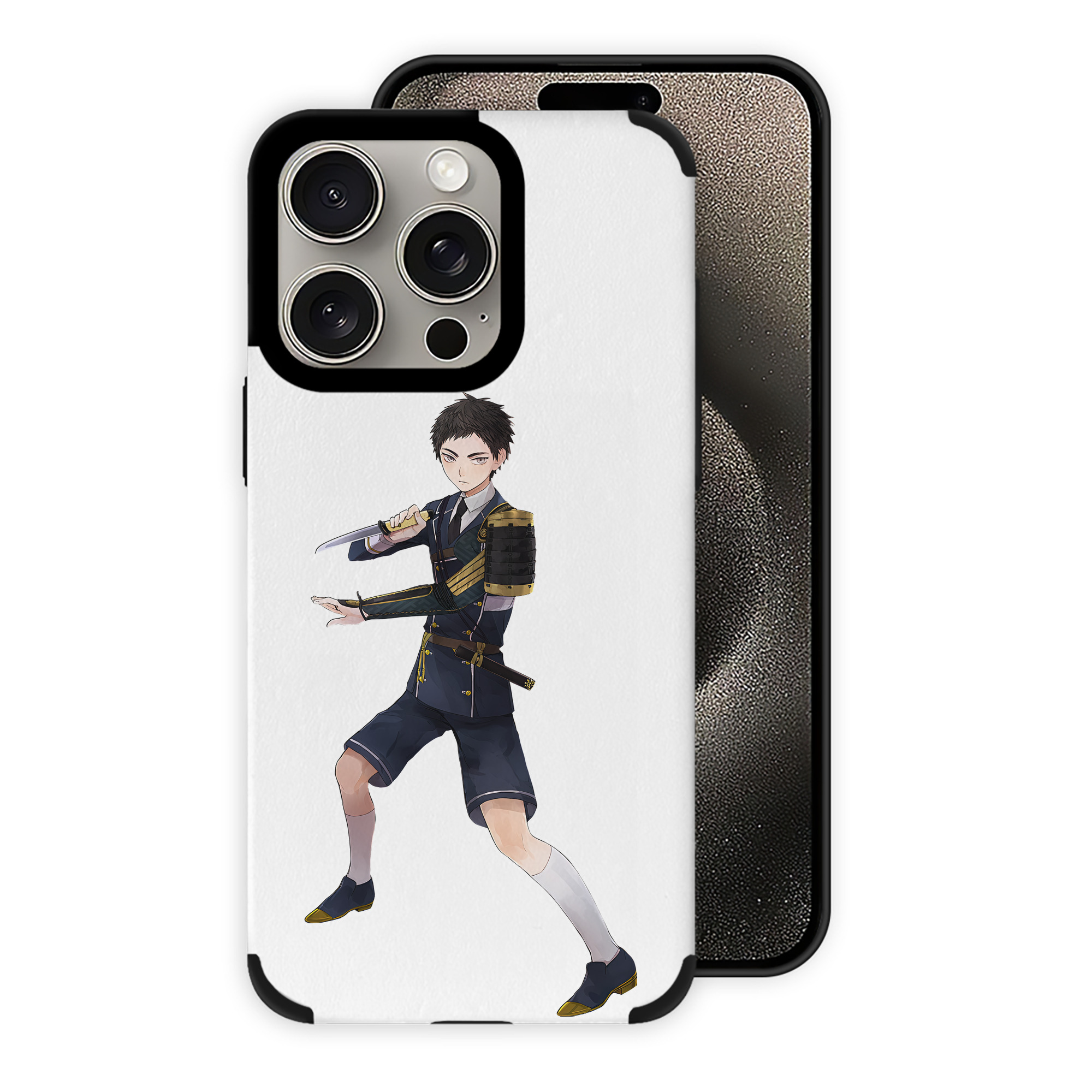 （画像用） 刀剣乱舞 Touken Ranbu 【iPhone15ProMax対応】 PUレザー スマホケース 耐衝撃＆黄変防止