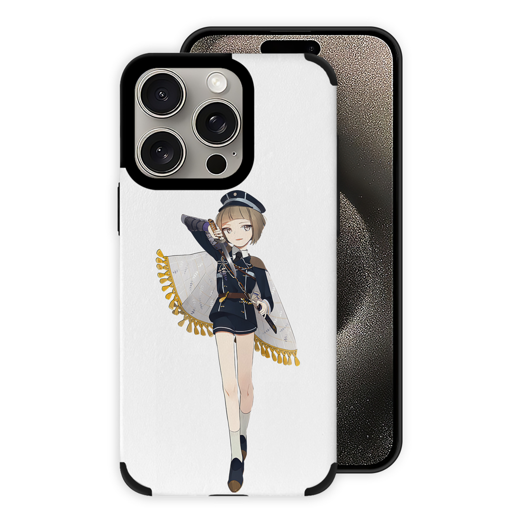 （画像用） 刀剣乱舞 Touken Ranbu 【iPhone15ProMax対応】 PUレザー スマホケース 耐衝撃＆黄変防止