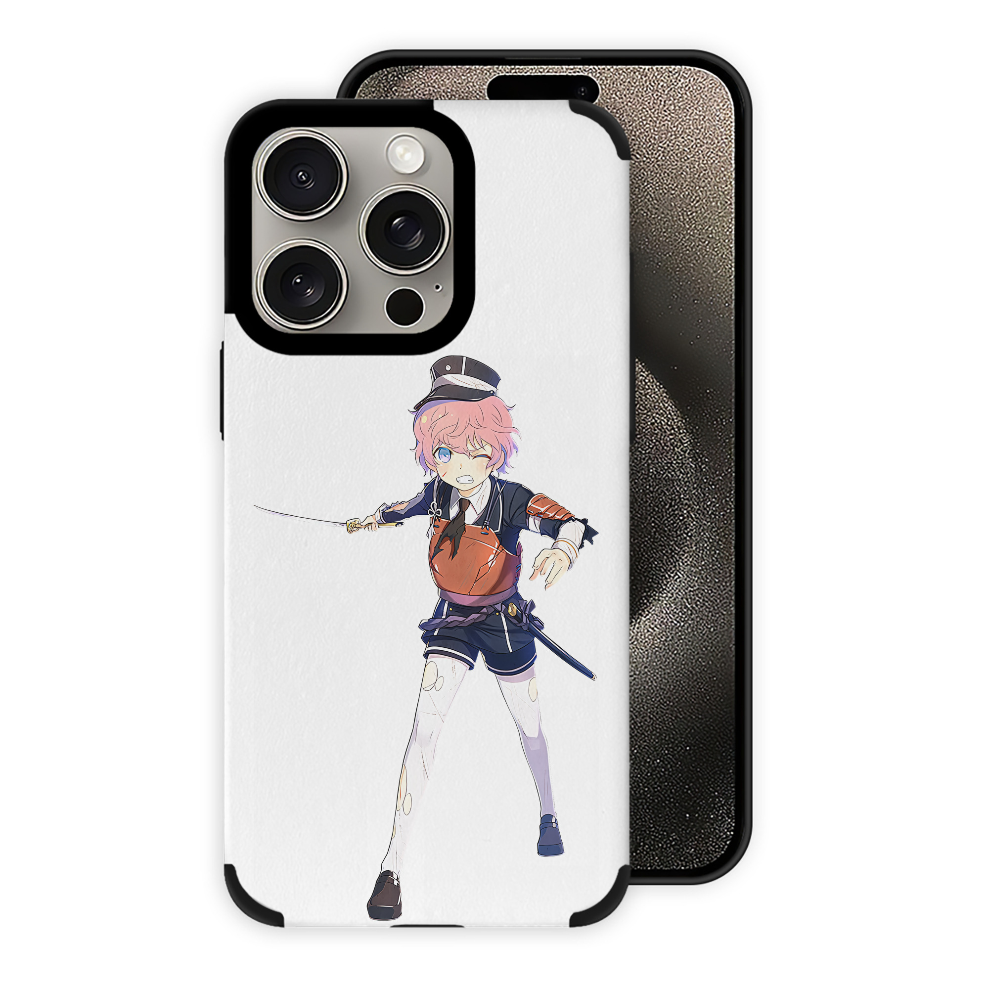 （画像用） 刀剣乱舞 Touken Ranbu 【iPhone15ProMax対応】 PUレザー スマホケース 耐衝撃＆黄変防止