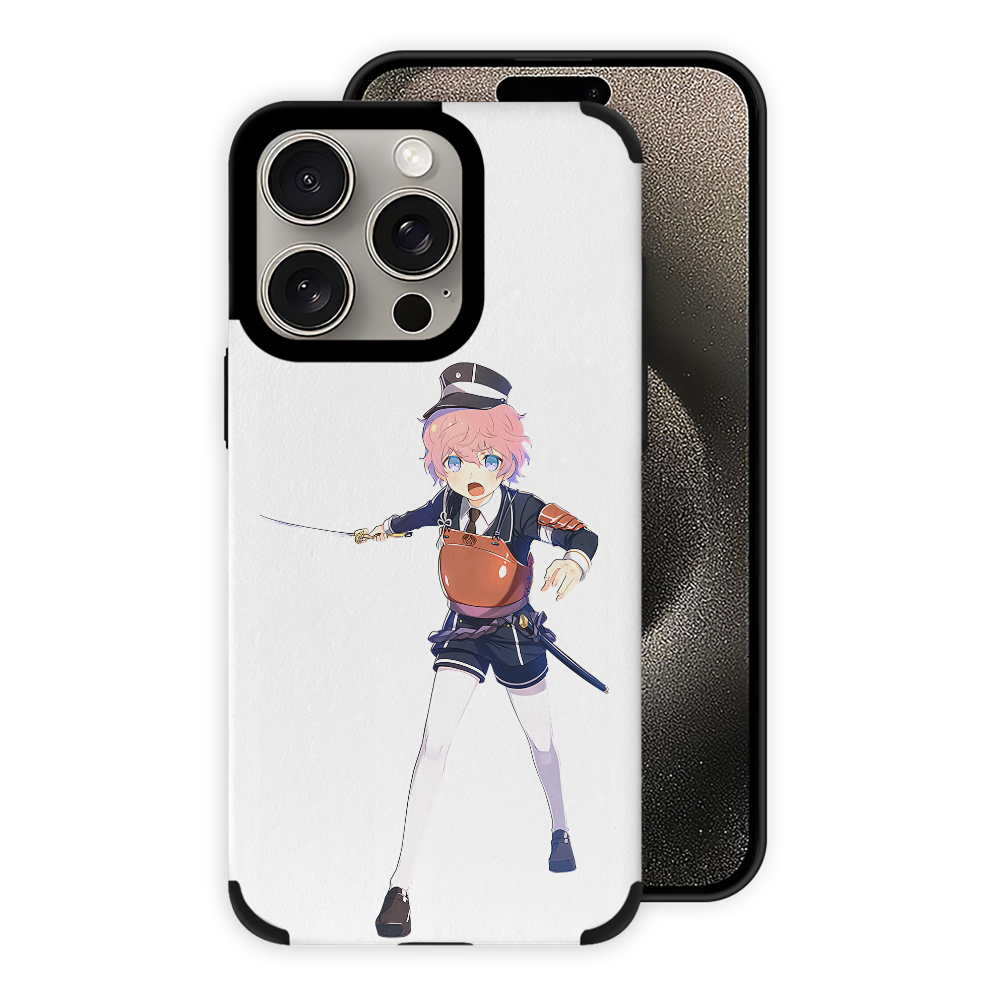 （画像用） 刀剣乱舞 Touken Ranbu 【iPhone15ProMax対応】 PUレザー スマホケース 耐衝撃＆黄変防止