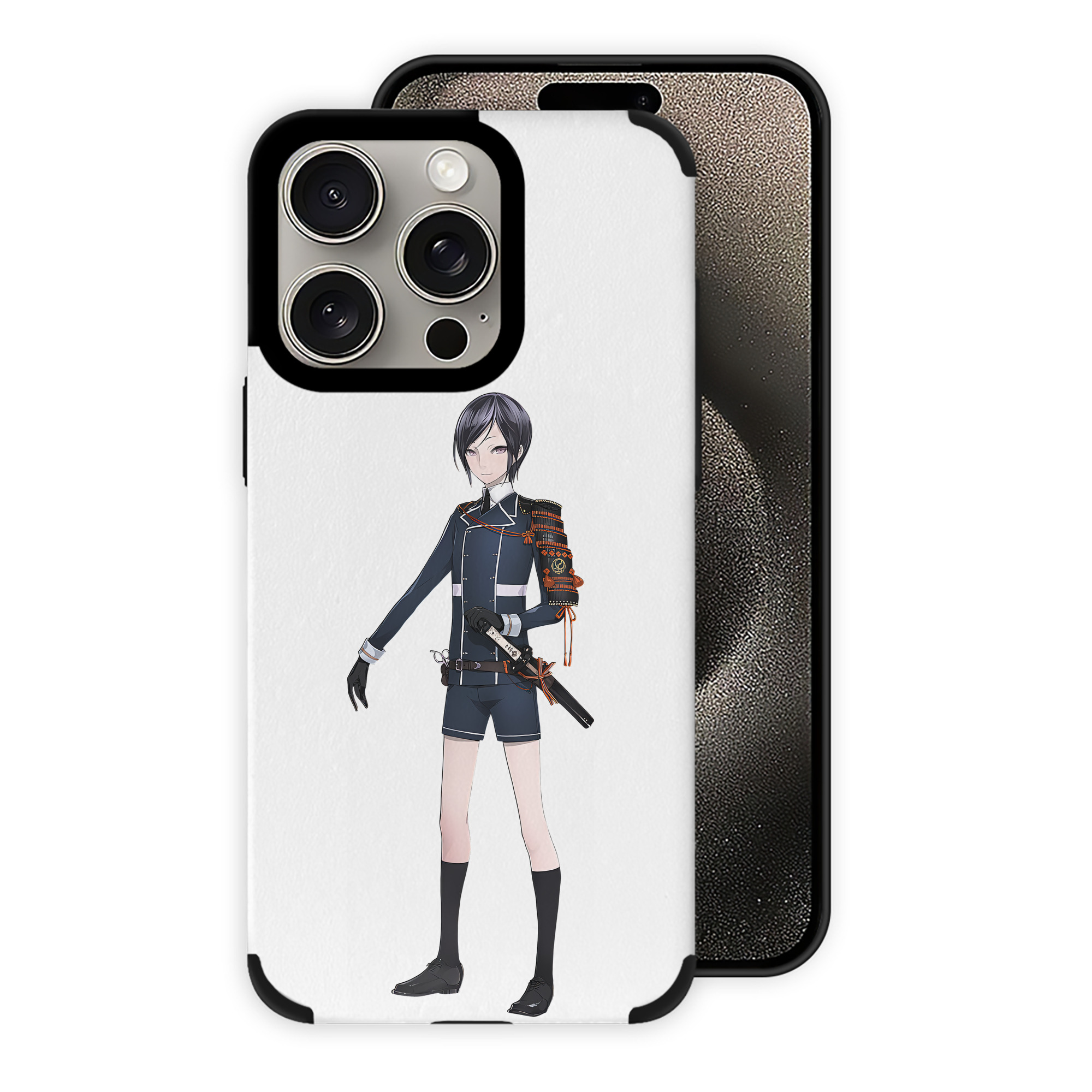 （画像用） 刀剣乱舞 Touken Ranbu 【iPhone15ProMax対応】 PUレザー スマホケース 耐衝撃＆黄変防止