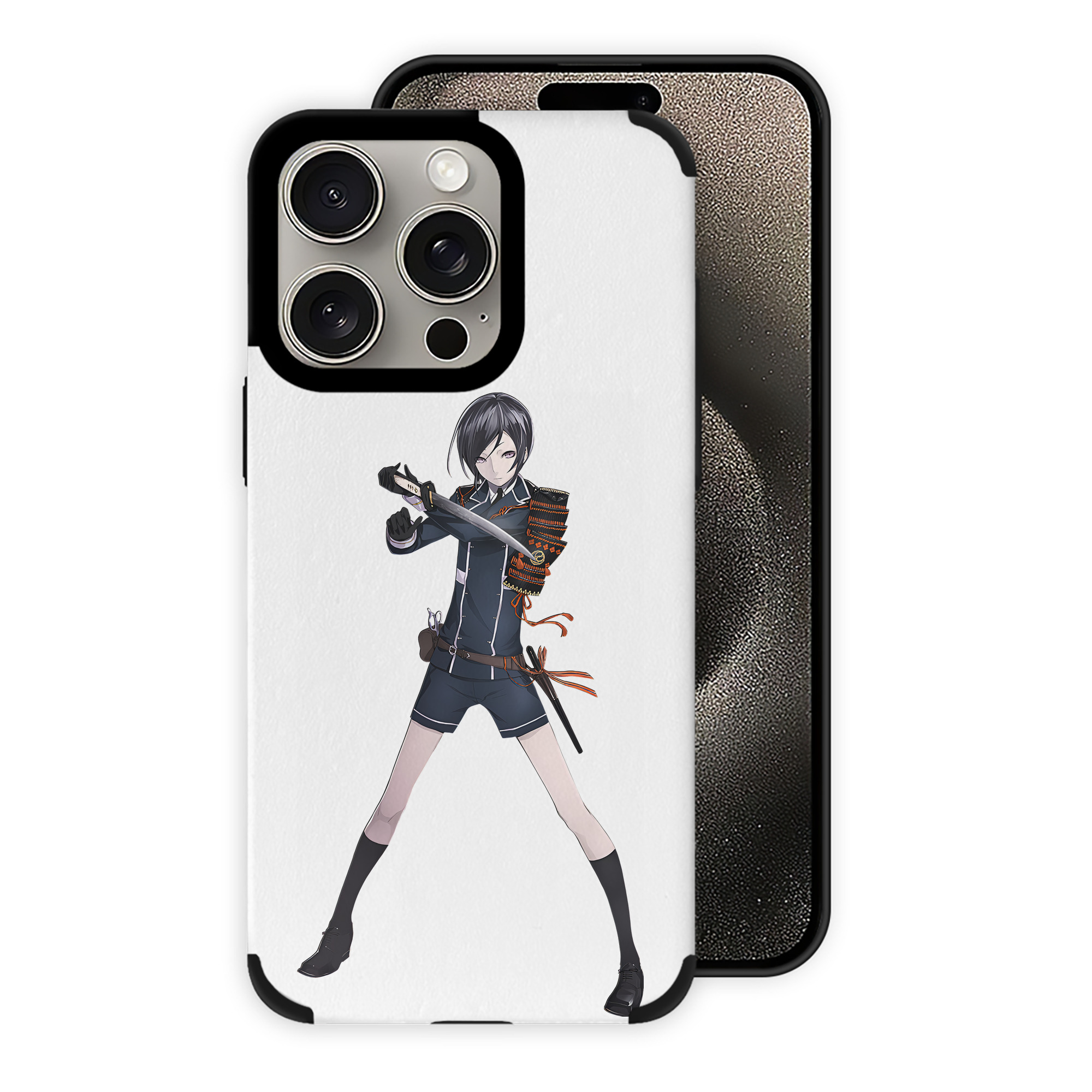（画像用） 刀剣乱舞 Touken Ranbu 【iPhone15ProMax対応】 PUレザー スマホケース 耐衝撃＆黄変防止