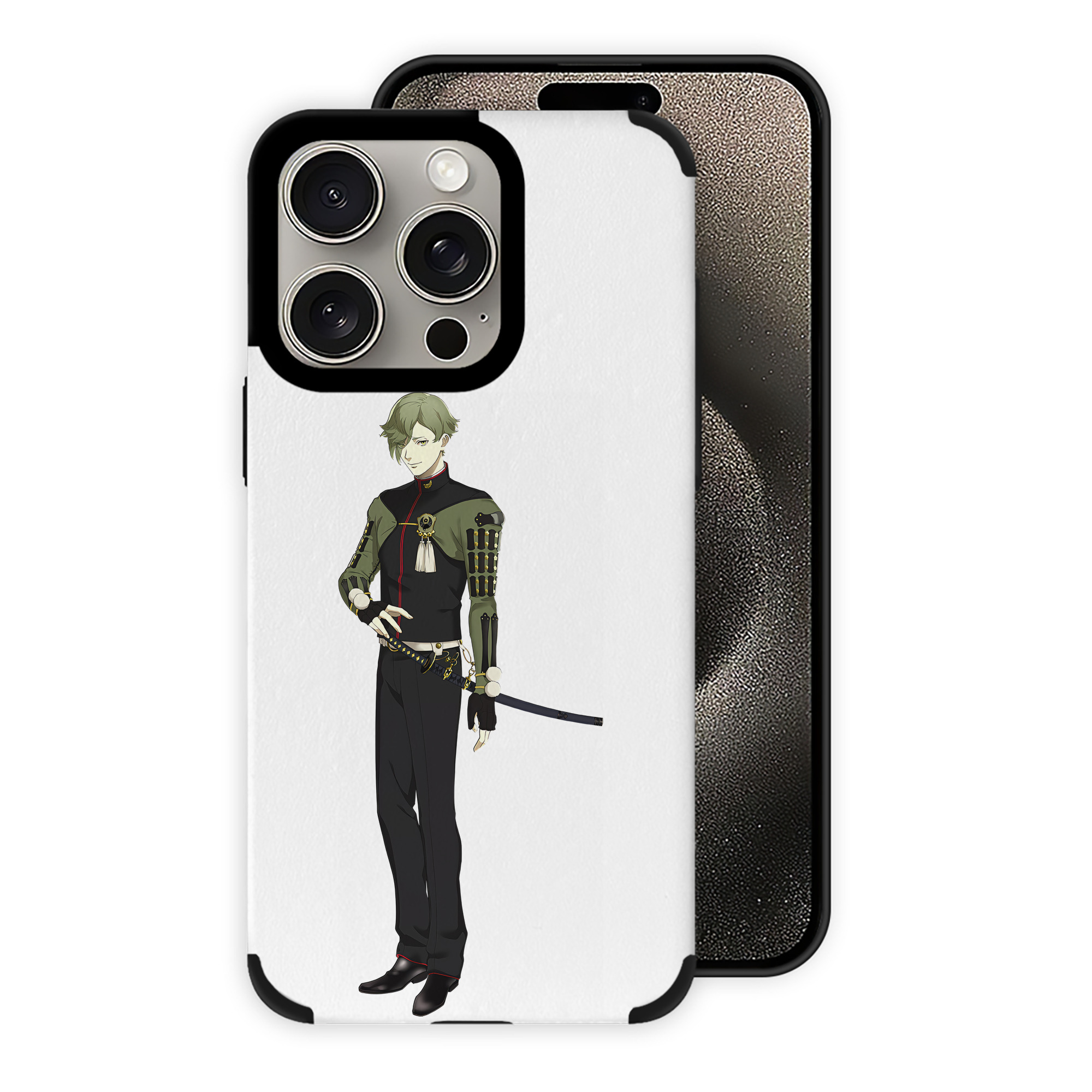（画像用） 刀剣乱舞 Touken Ranbu 【iPhone15ProMax対応】 PUレザー スマホケース 耐衝撃＆黄変防止