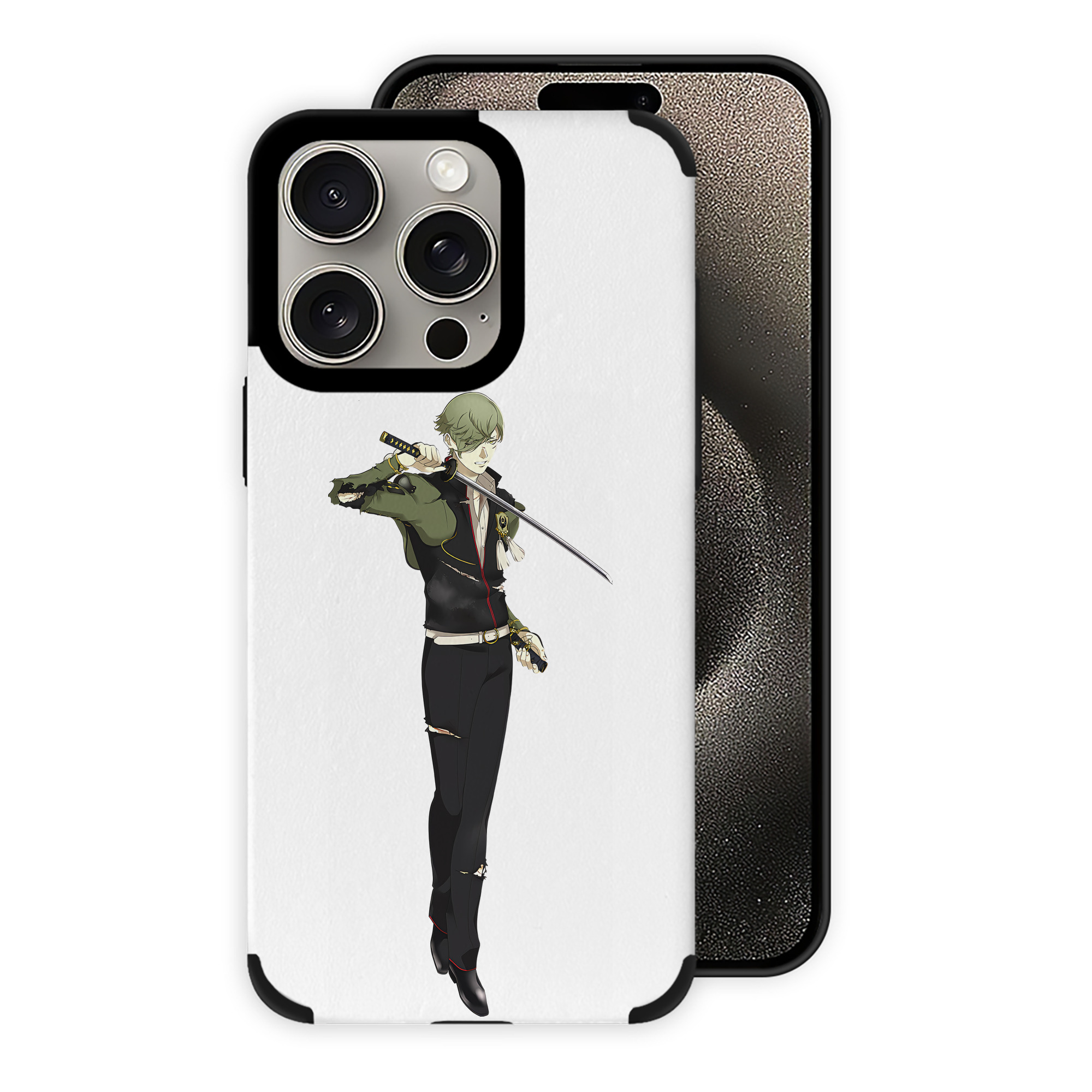 （画像用） 刀剣乱舞 Touken Ranbu 【iPhone15ProMax対応】 PUレザー スマホケース 耐衝撃＆黄変防止
