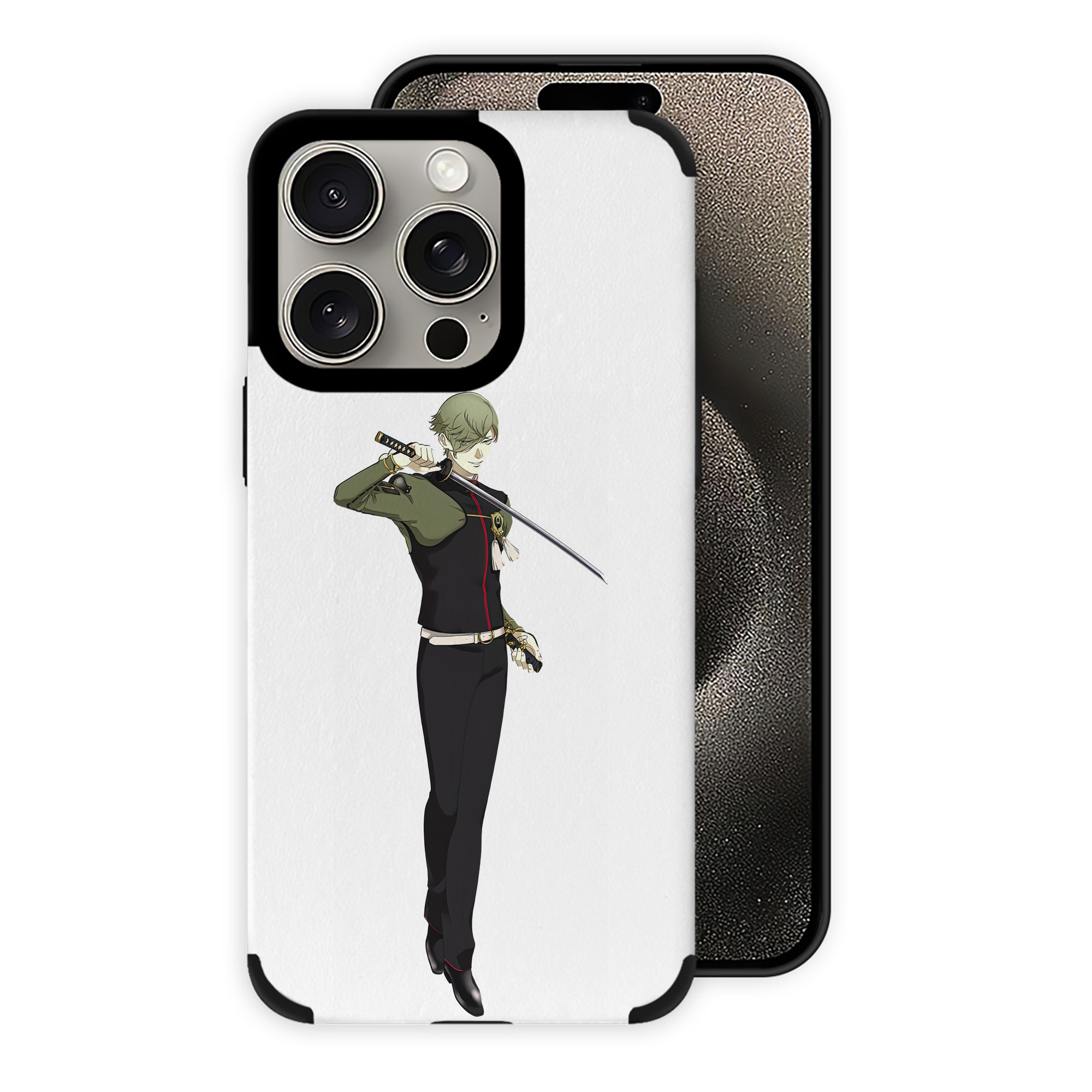 （画像用） 刀剣乱舞 Touken Ranbu 【iPhone15ProMax対応】 PUレザー スマホケース 耐衝撃＆黄変防止