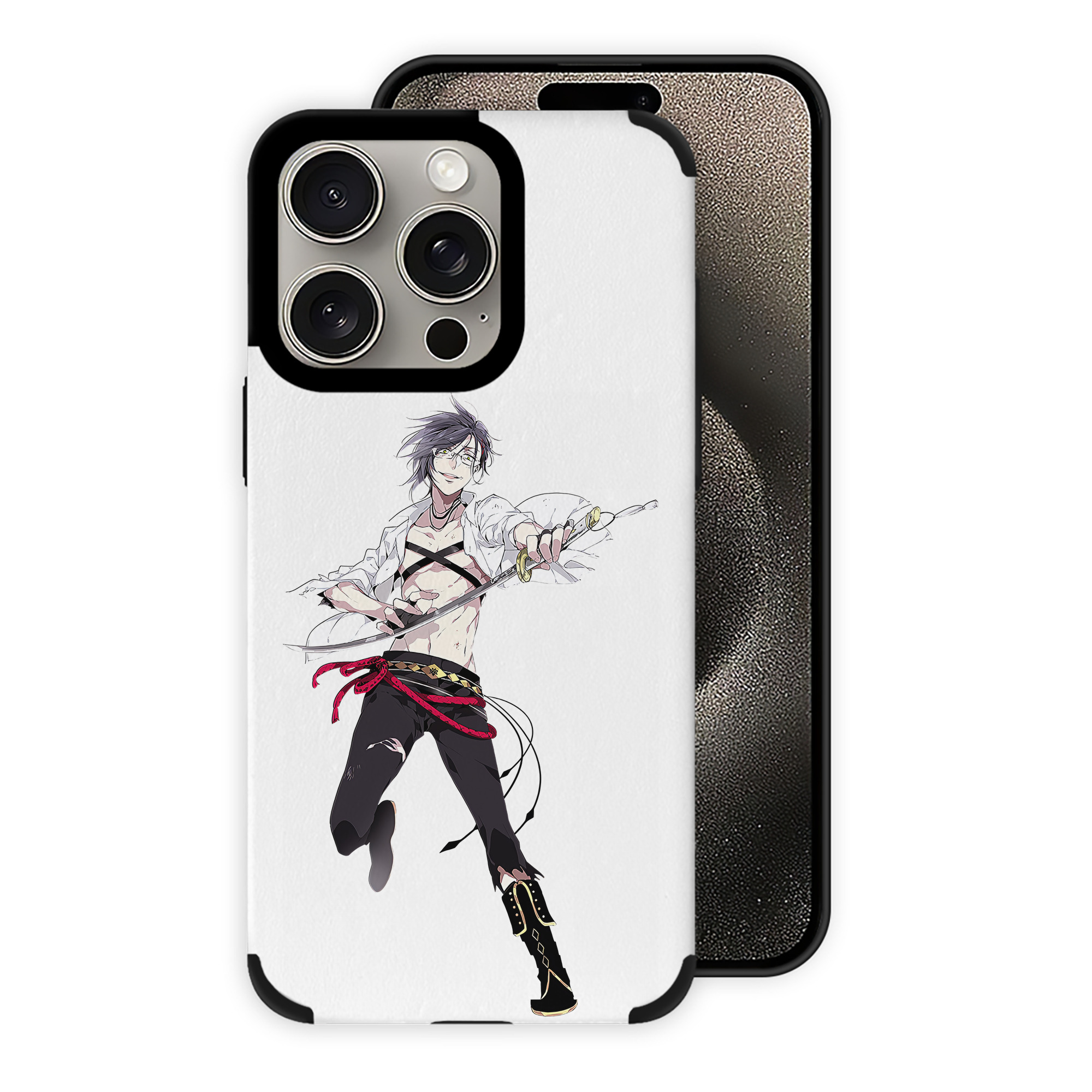（画像用） 刀剣乱舞 Touken Ranbu 【iPhone15ProMax対応】 PUレザー スマホケース 耐衝撃＆黄変防止