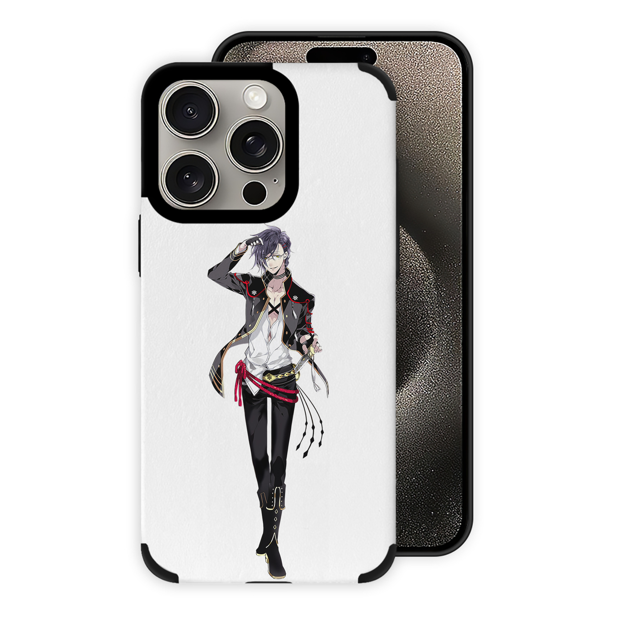 （画像用） 刀剣乱舞 Touken Ranbu 【iPhone15ProMax対応】 PUレザー スマホケース 耐衝撃＆黄変防止
