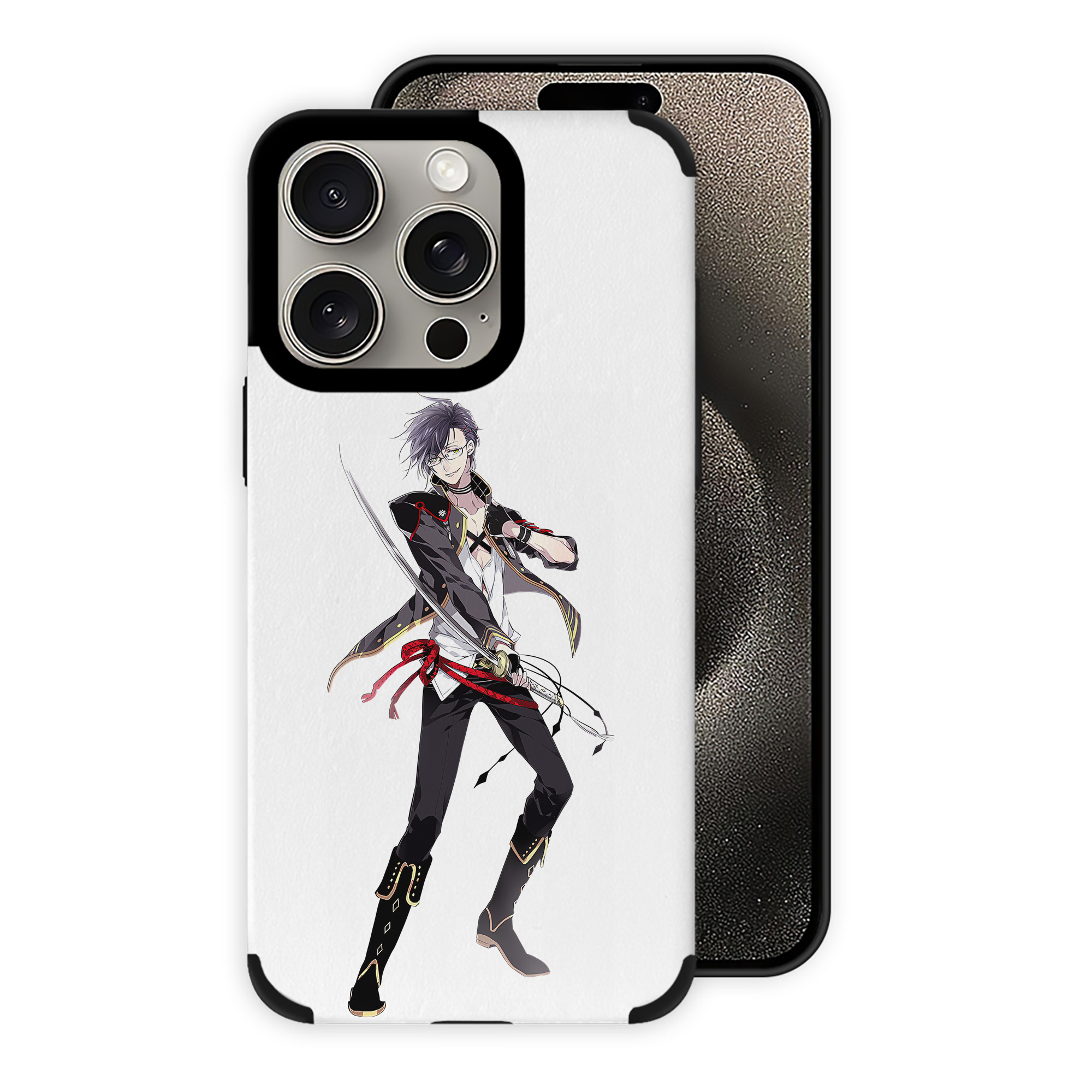 （画像用） 刀剣乱舞 Touken Ranbu 【iPhone15ProMax対応】 PUレザー スマホケース 耐衝撃＆黄変防止
