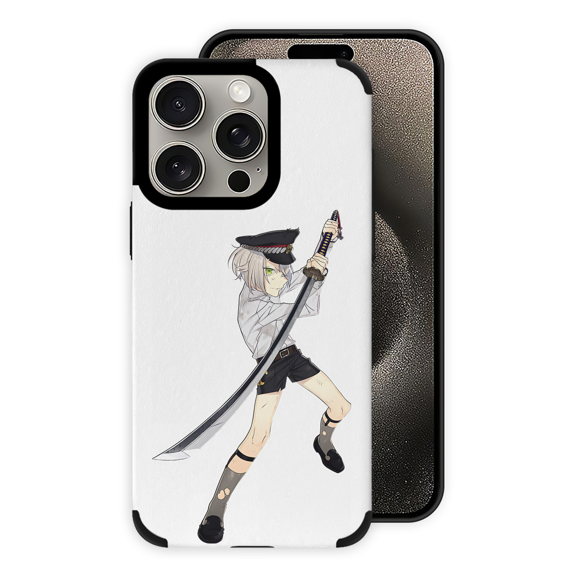 （画像用） 刀剣乱舞 Touken Ranbu 【iPhone15ProMax対応】 PUレザー スマホケース 耐衝撃＆黄変防止