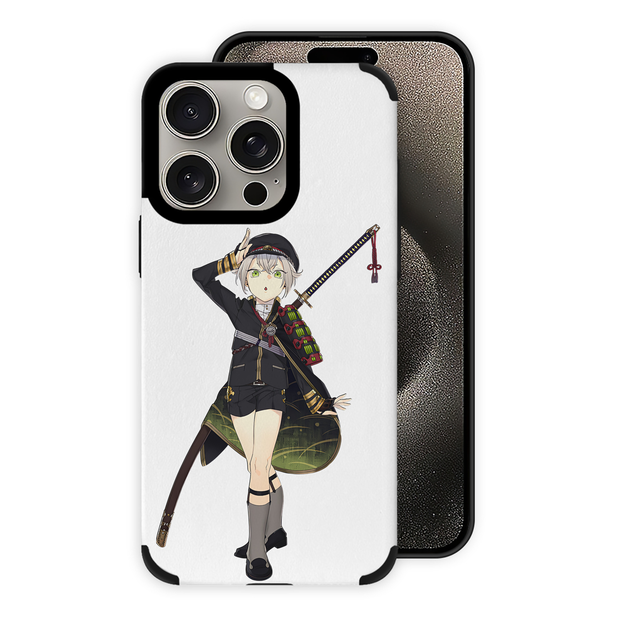 （画像用） 刀剣乱舞 Touken Ranbu 【iPhone15ProMax対応】 PUレザー スマホケース 耐衝撃＆黄変防止