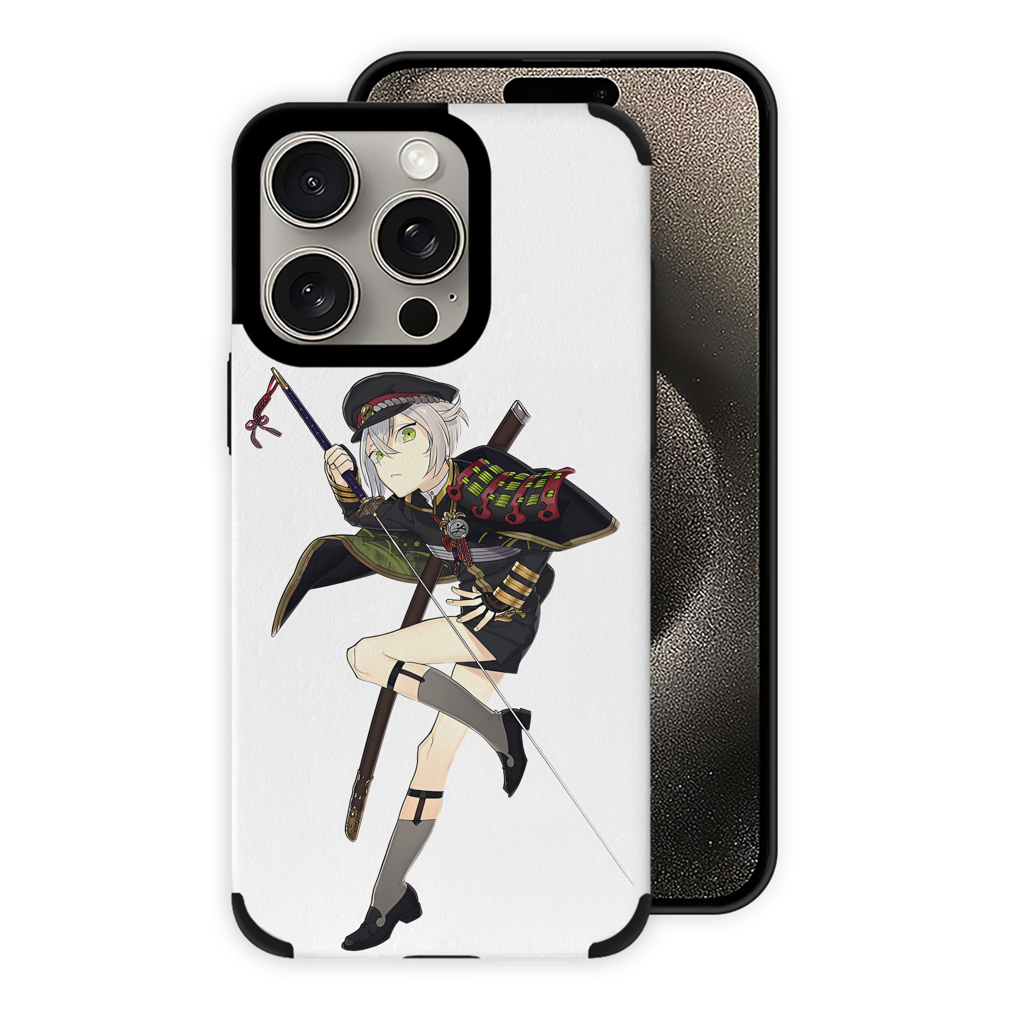 （画像用） 刀剣乱舞 Touken Ranbu 【iPhone15ProMax対応】 PUレザー スマホケース 耐衝撃＆黄変防止