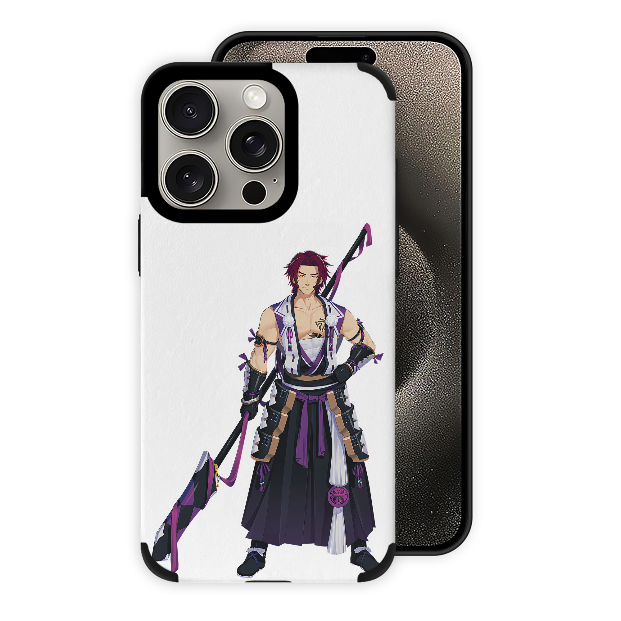 （画像用） 刀剣乱舞 Touken Ranbu 【iPhone15ProMax対応】 PUレザー スマホケース 耐衝撃＆黄変防止