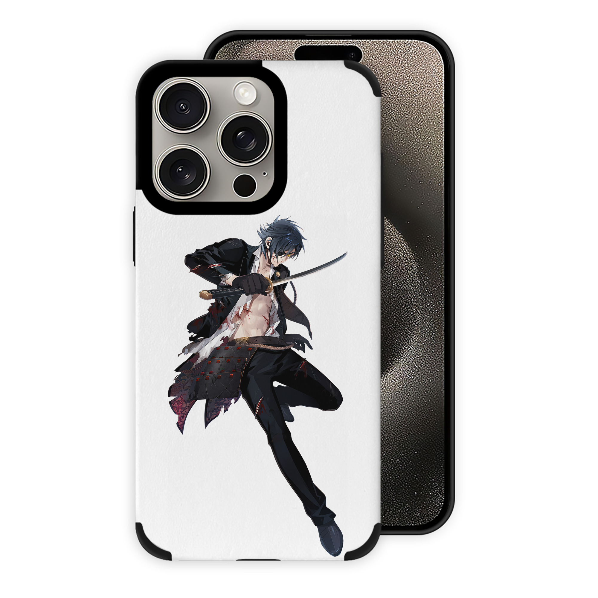 （画像用） 刀剣乱舞 Touken Ranbu 【iPhone15ProMax対応】 PUレザー スマホケース 耐衝撃＆黄変防止