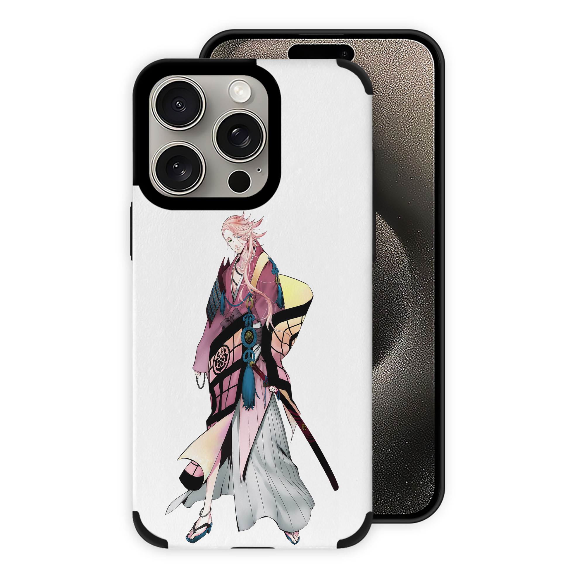 （画像用） 刀剣乱舞 Touken Ranbu 【iPhone15ProMax対応】 PUレザー スマホケース 耐衝撃＆黄変防止