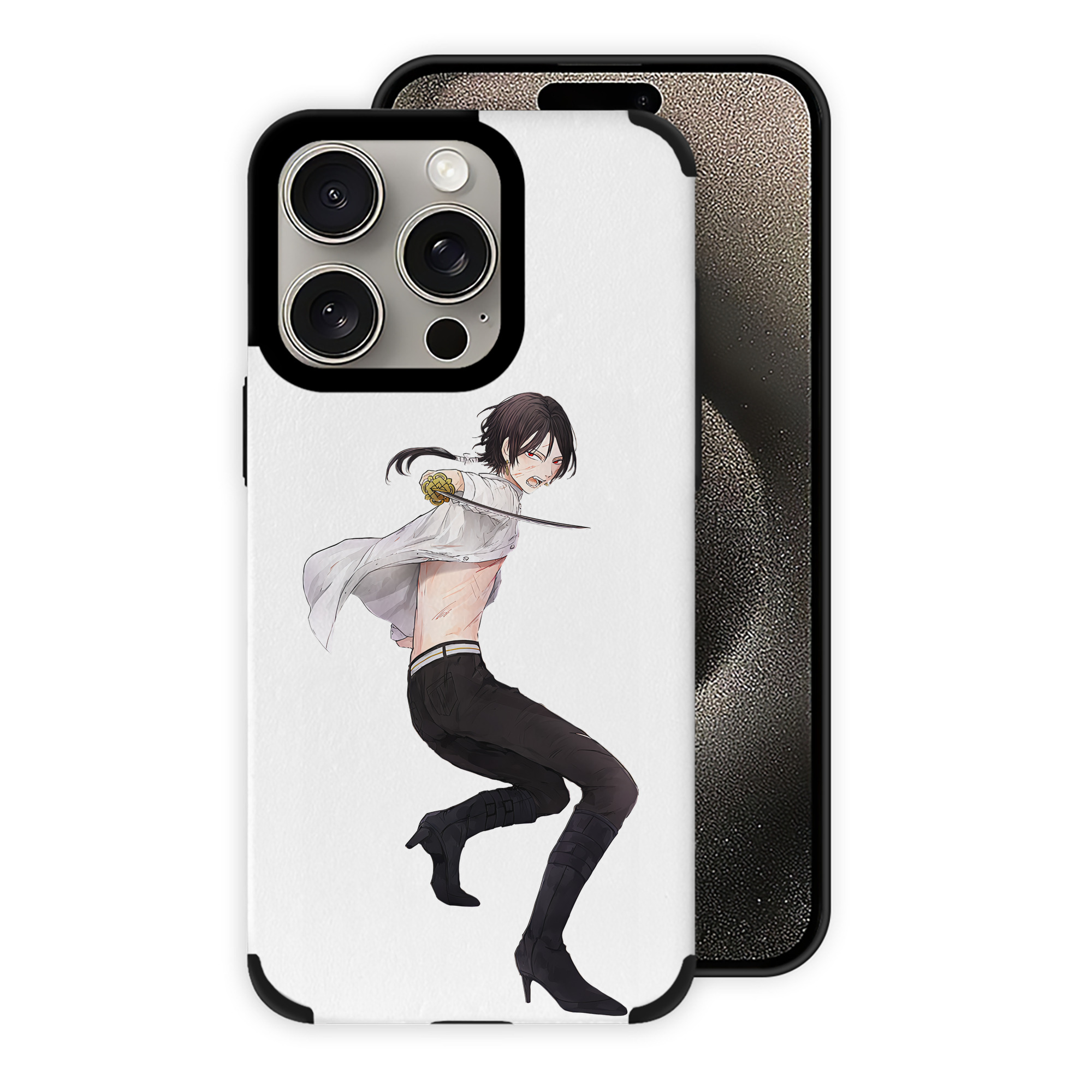 （画像用） 刀剣乱舞 Touken Ranbu 【iPhone15ProMax対応】 PUレザー スマホケース 耐衝撃＆黄変防止