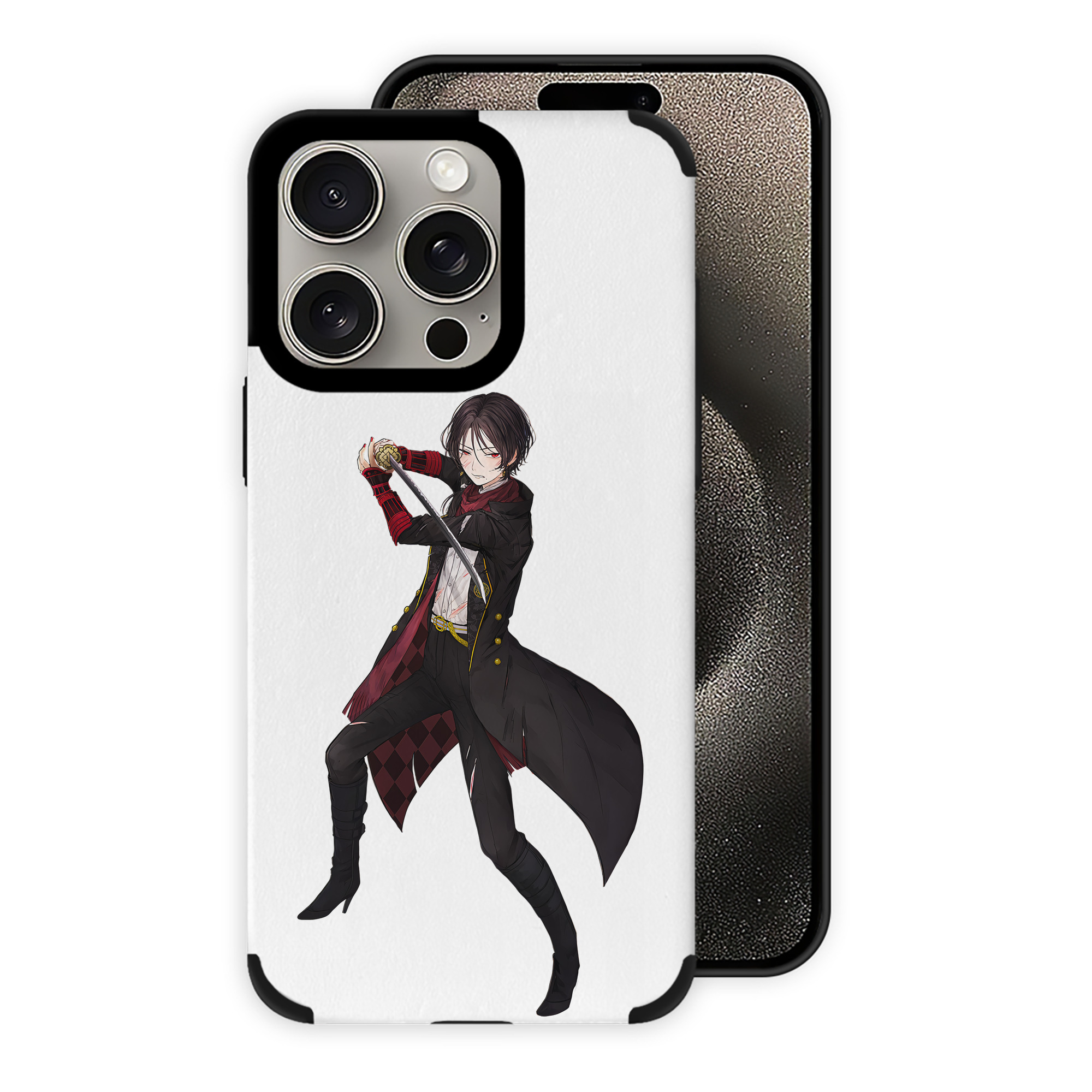 （画像用） 刀剣乱舞 Touken Ranbu 【iPhone15ProMax対応】 PUレザー スマホケース 耐衝撃＆黄変防止