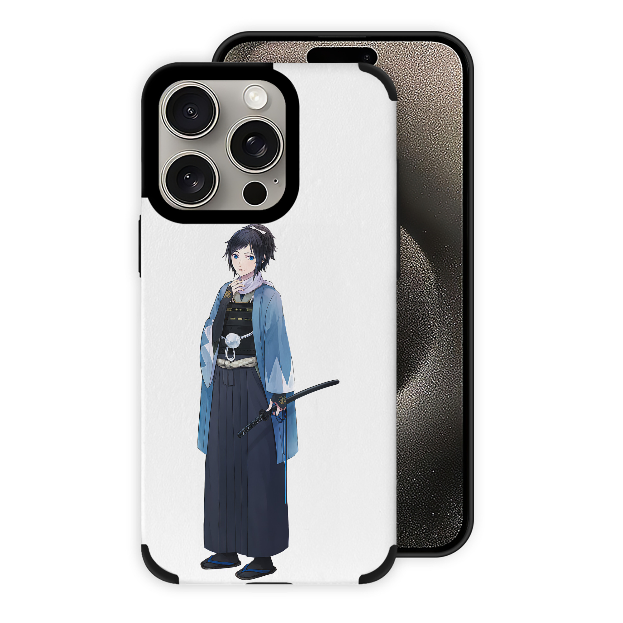 （画像用） 刀剣乱舞 Touken Ranbu 【iPhone15ProMax対応】 PUレザー スマホケース 耐衝撃＆黄変防止