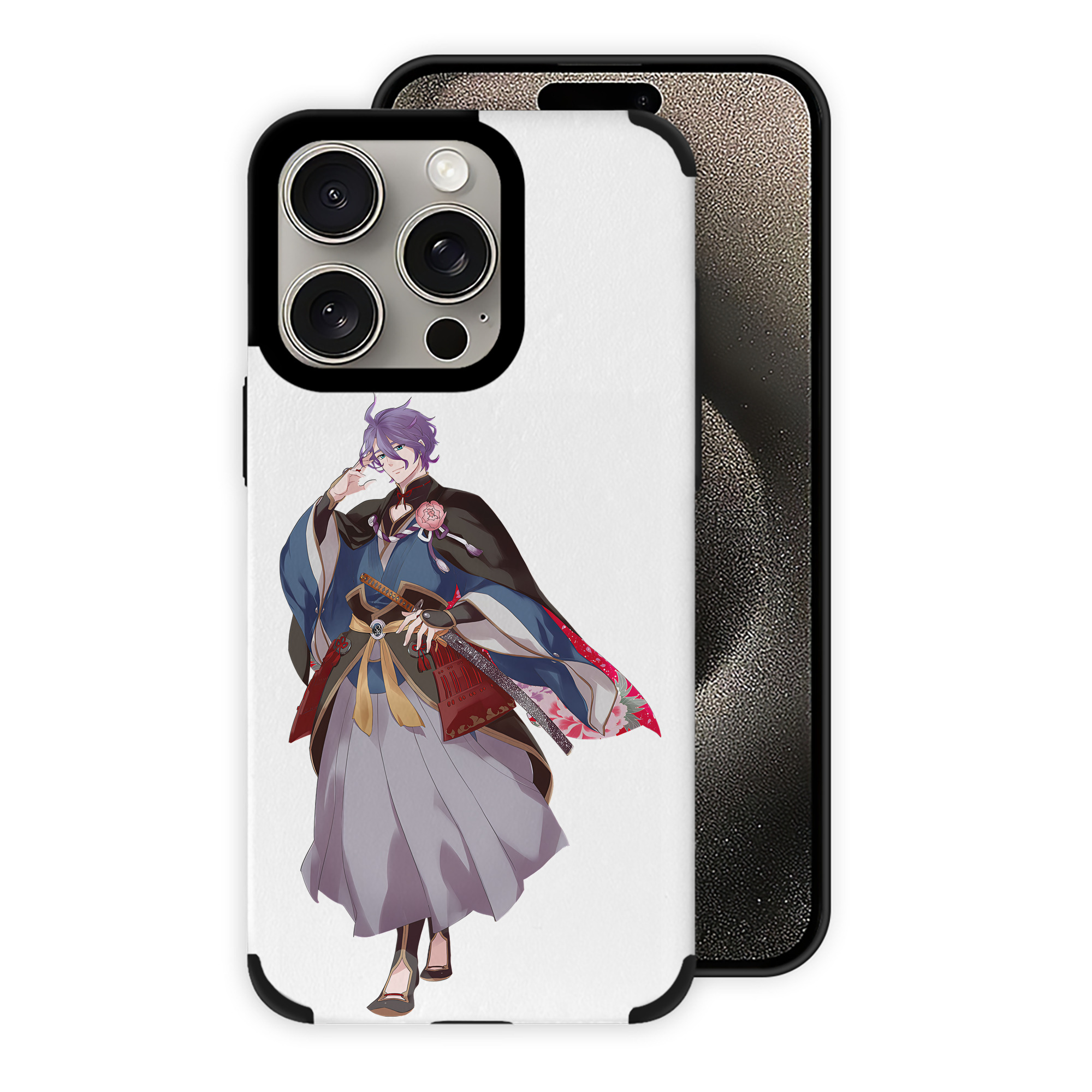 （画像用） 刀剣乱舞 Touken Ranbu 【iPhone15ProMax対応】 PUレザー スマホケース 耐衝撃＆黄変防止
