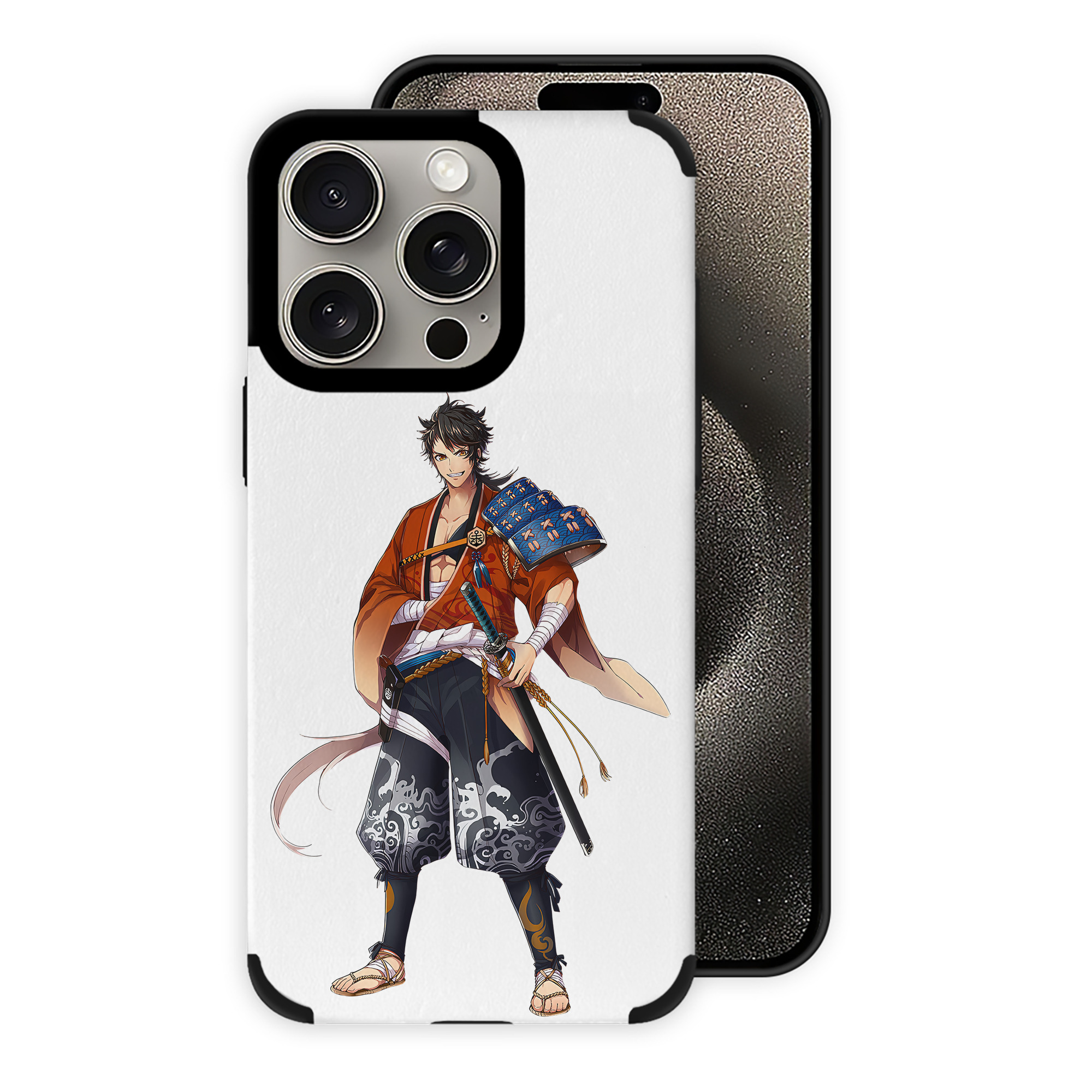 （画像用） 刀剣乱舞 Touken Ranbu 【iPhone15ProMax対応】 PUレザー スマホケース 耐衝撃＆黄変防止
