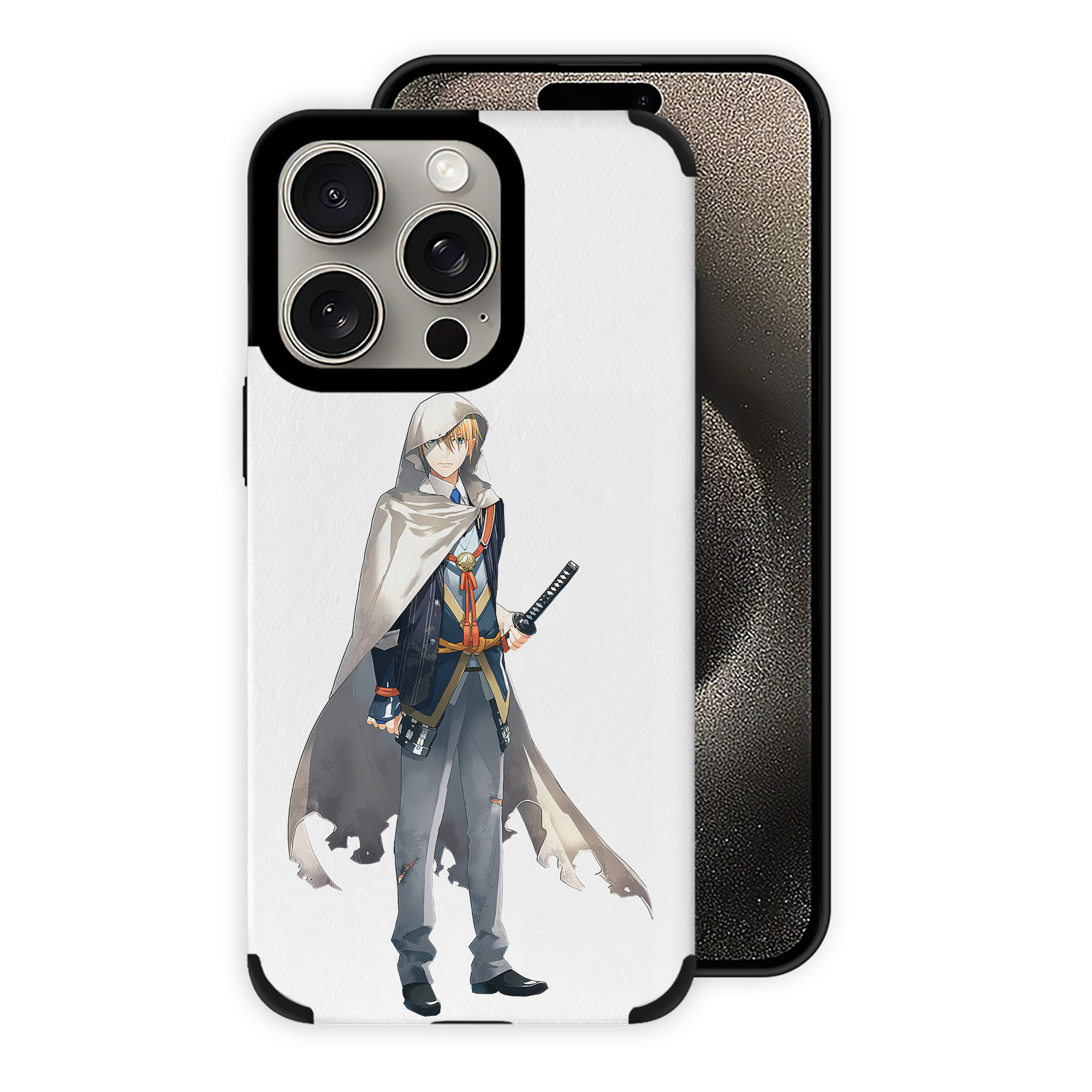 （画像用） 刀剣乱舞 Touken Ranbu 【iPhone15ProMax対応】 PUレザー スマホケース 耐衝撃＆黄変防止