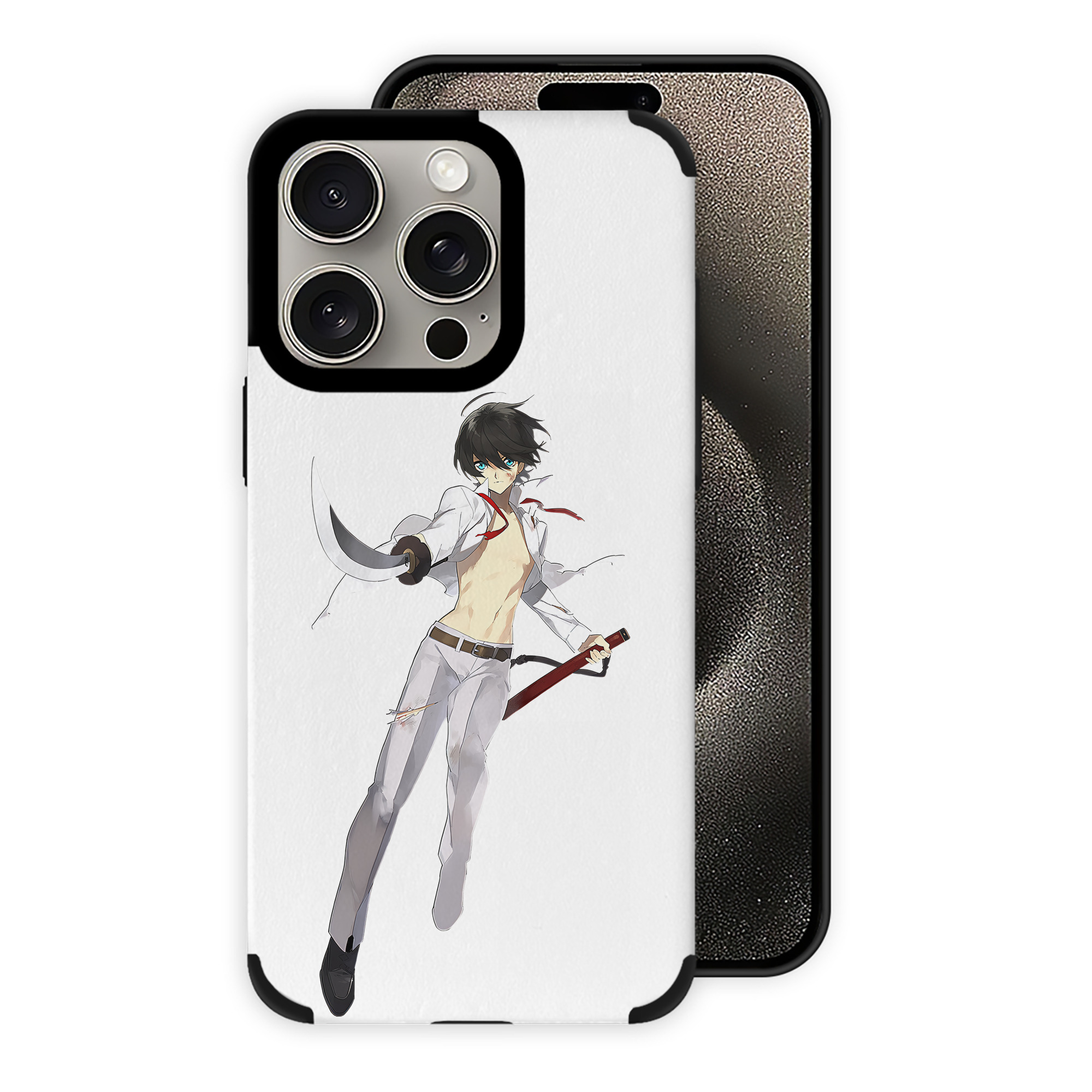 （画像用） 刀剣乱舞 Touken Ranbu 【iPhone15ProMax対応】 PUレザー スマホケース 耐衝撃＆黄変防止