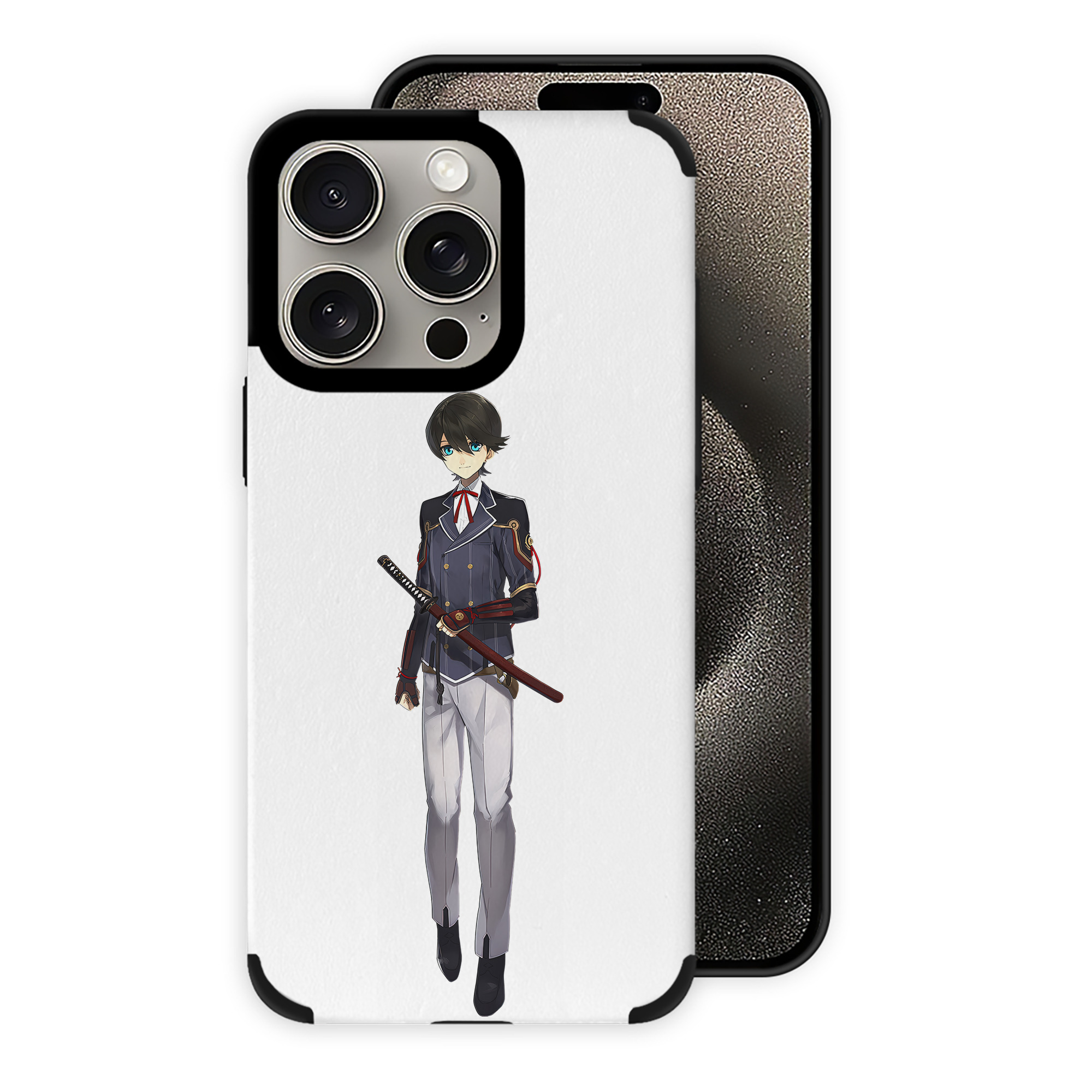 （画像用） 刀剣乱舞 Touken Ranbu 【iPhone15ProMax対応】 PUレザー スマホケース 耐衝撃＆黄変防止