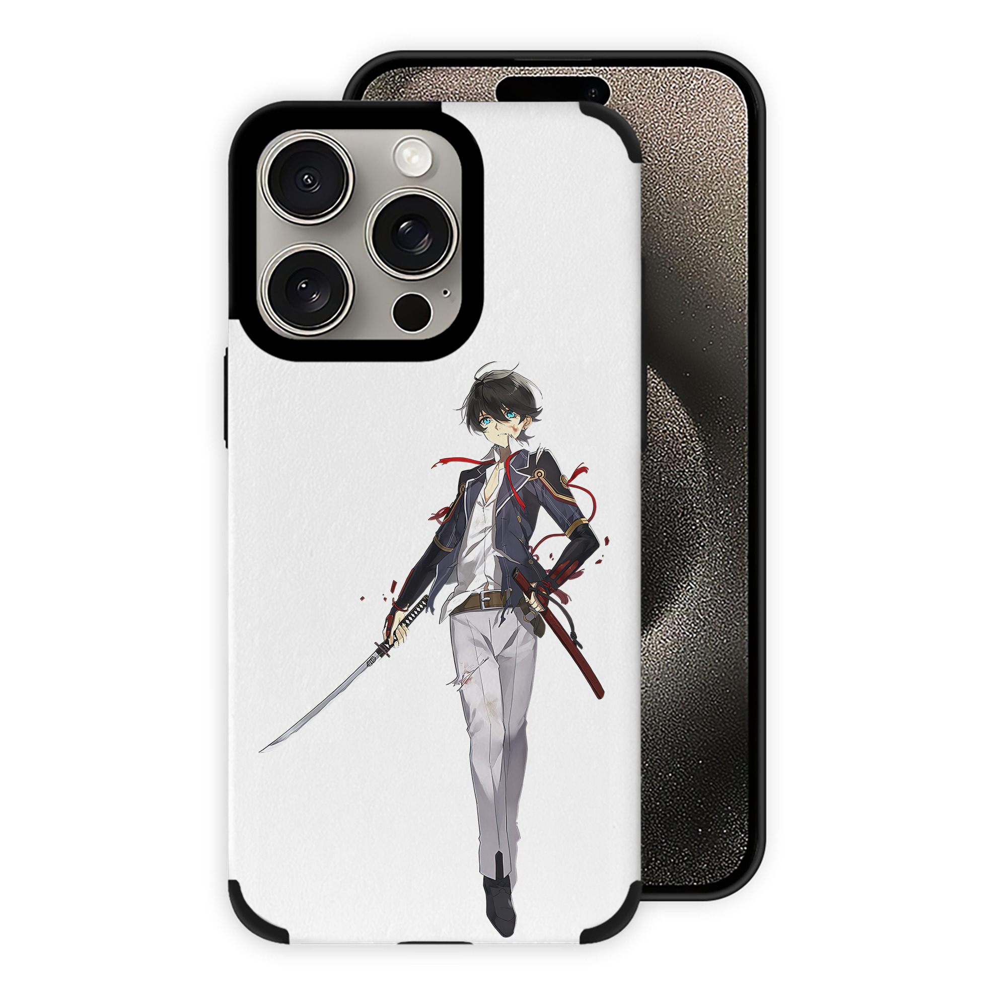 （画像用） 刀剣乱舞 Touken Ranbu 【iPhone15ProMax対応】 PUレザー スマホケース 耐衝撃＆黄変防止