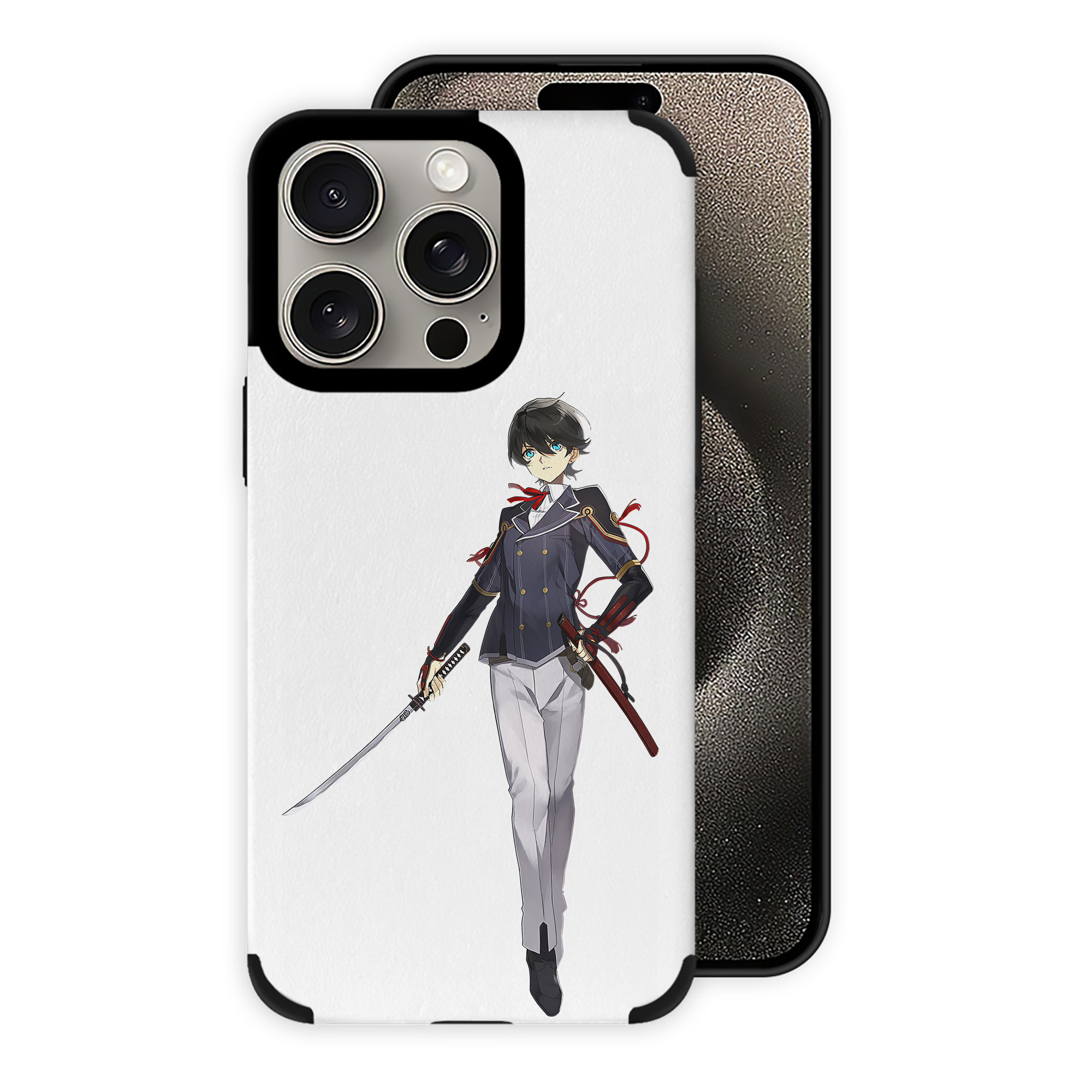 刀剣乱舞 Touken Ranbu 【iPhone15ProMax対応】 PUレザー スマホケース 耐衝撃＆黄変防止