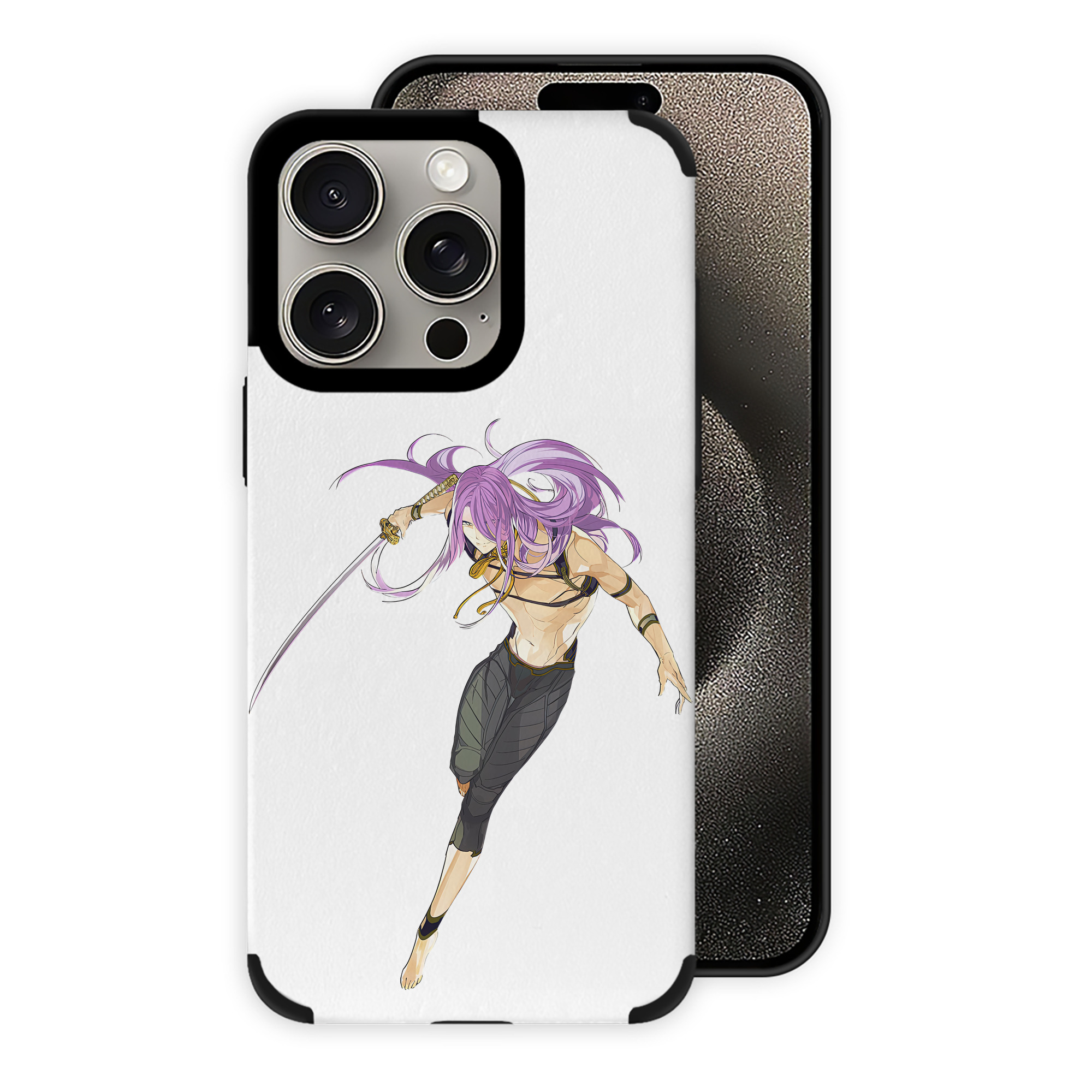 （画像用） 刀剣乱舞 Touken Ranbu 【iPhone15ProMax対応】 PUレザー スマホケース 耐衝撃＆黄変防止