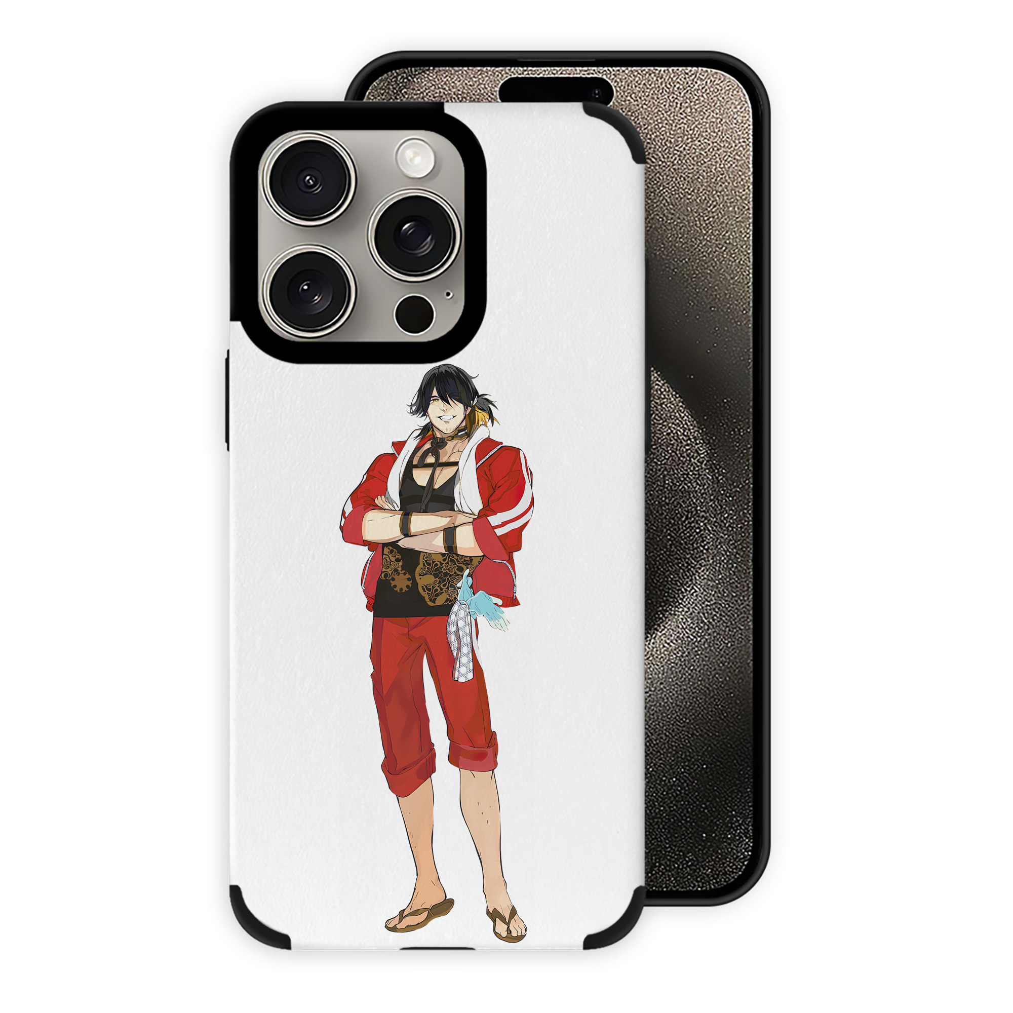 （画像用） 刀剣乱舞 Touken Ranbu 【iPhone15ProMax対応】 PUレザー スマホケース 耐衝撃＆黄変防止