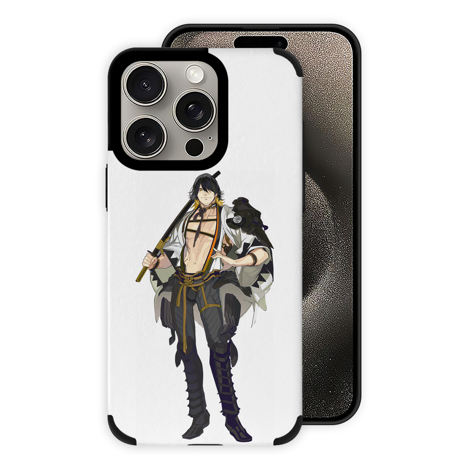 （画像用） 刀剣乱舞 Touken Ranbu 【iPhone15ProMax対応】 PUレザー スマホケース 耐衝撃＆黄変防止