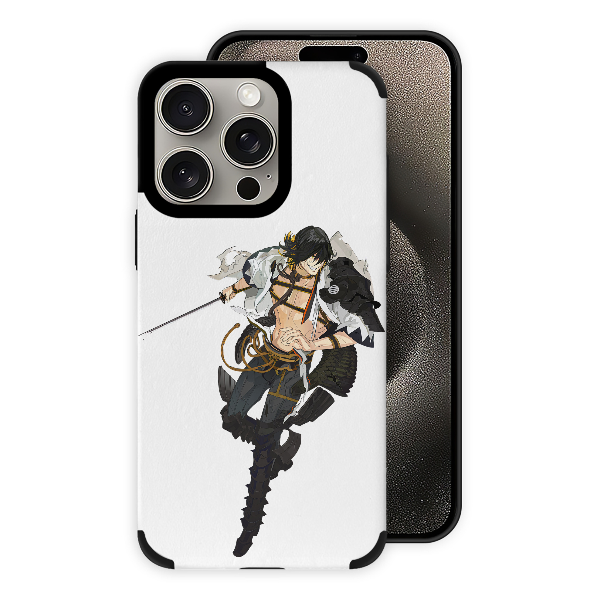 （画像用） 刀剣乱舞 Touken Ranbu 【iPhone15ProMax対応】 PUレザー スマホケース 耐衝撃＆黄変防止