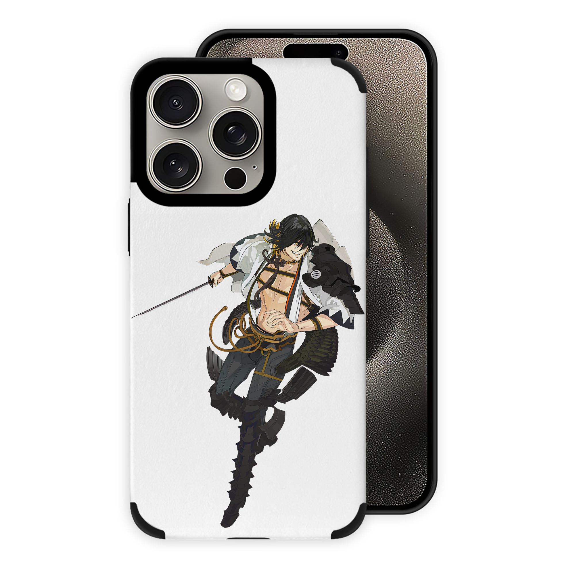 （画像用） 刀剣乱舞 Touken Ranbu 【iPhone15ProMax対応】 PUレザー スマホケース 耐衝撃＆黄変防止