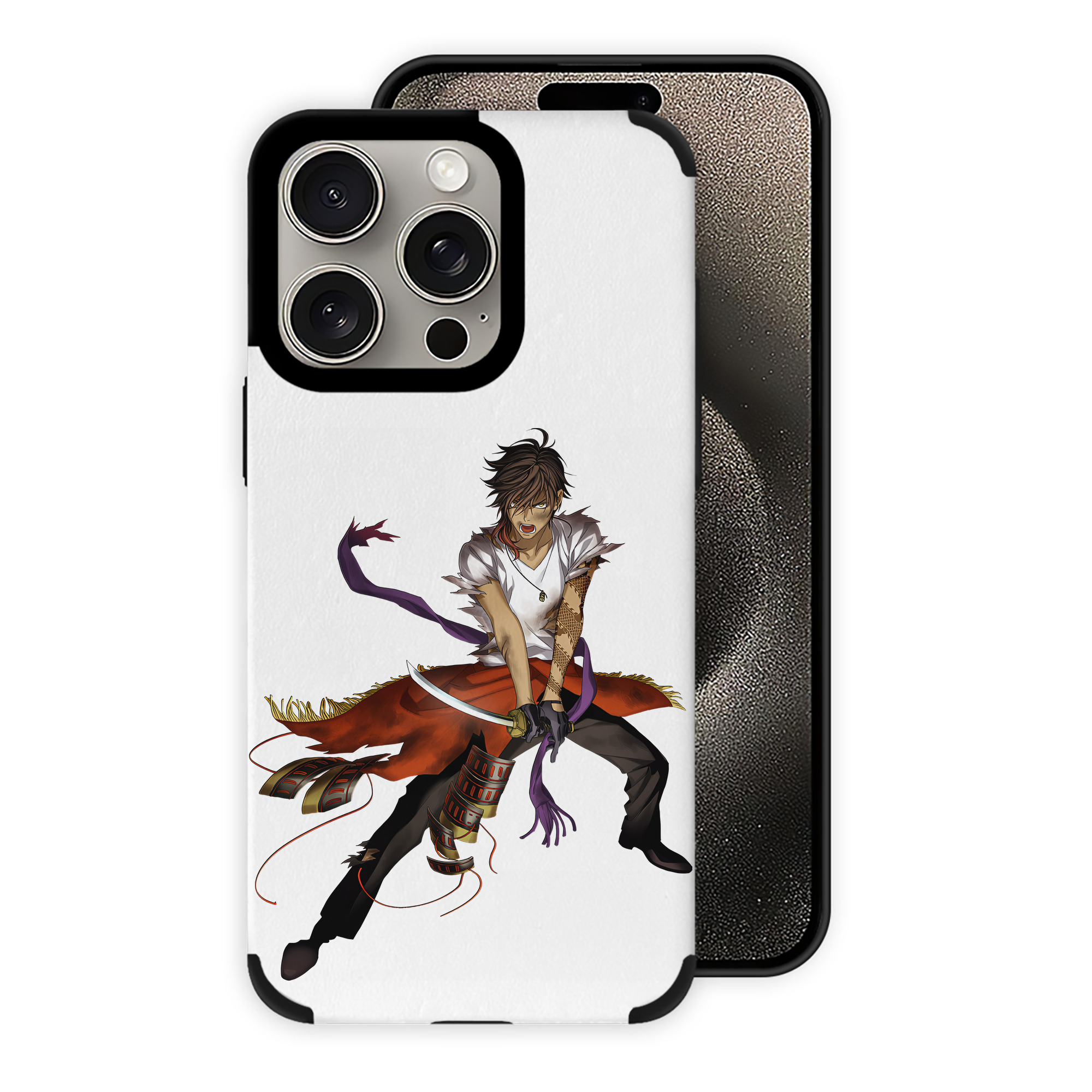 （画像用） 刀剣乱舞 Touken Ranbu 【iPhone15ProMax対応】 PUレザー スマホケース 耐衝撃＆黄変防止