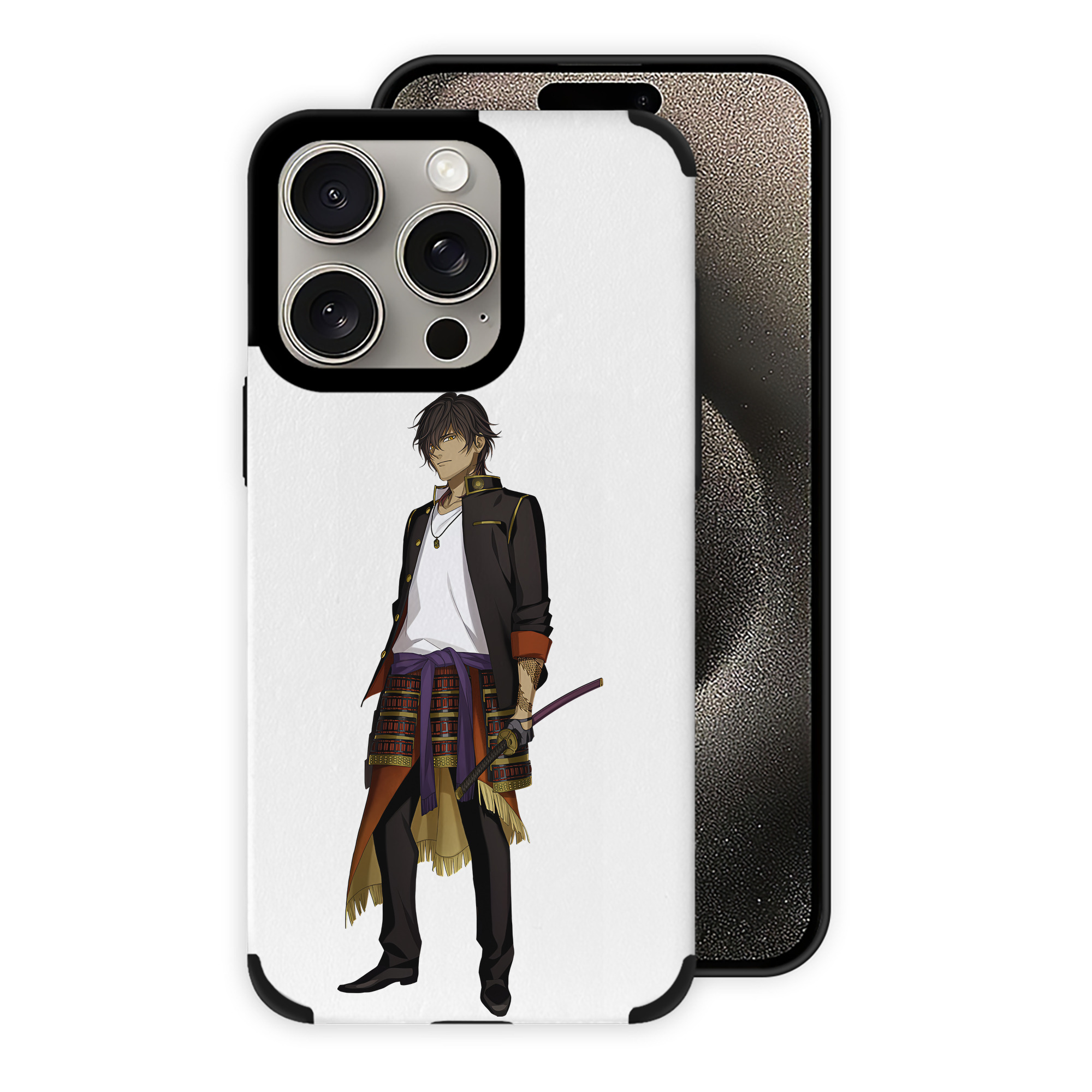 （画像用） 刀剣乱舞 Touken Ranbu 【iPhone15ProMax対応】 PUレザー スマホケース 耐衝撃＆黄変防止