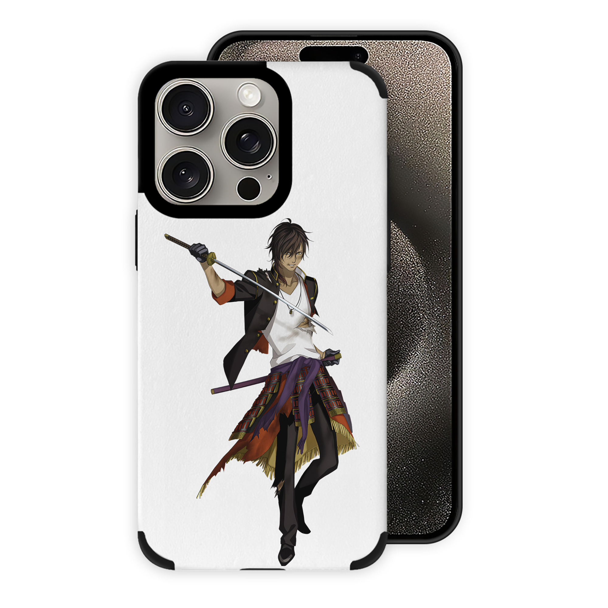 （画像用） 刀剣乱舞 Touken Ranbu 【iPhone15ProMax対応】 PUレザー スマホケース 耐衝撃＆黄変防止