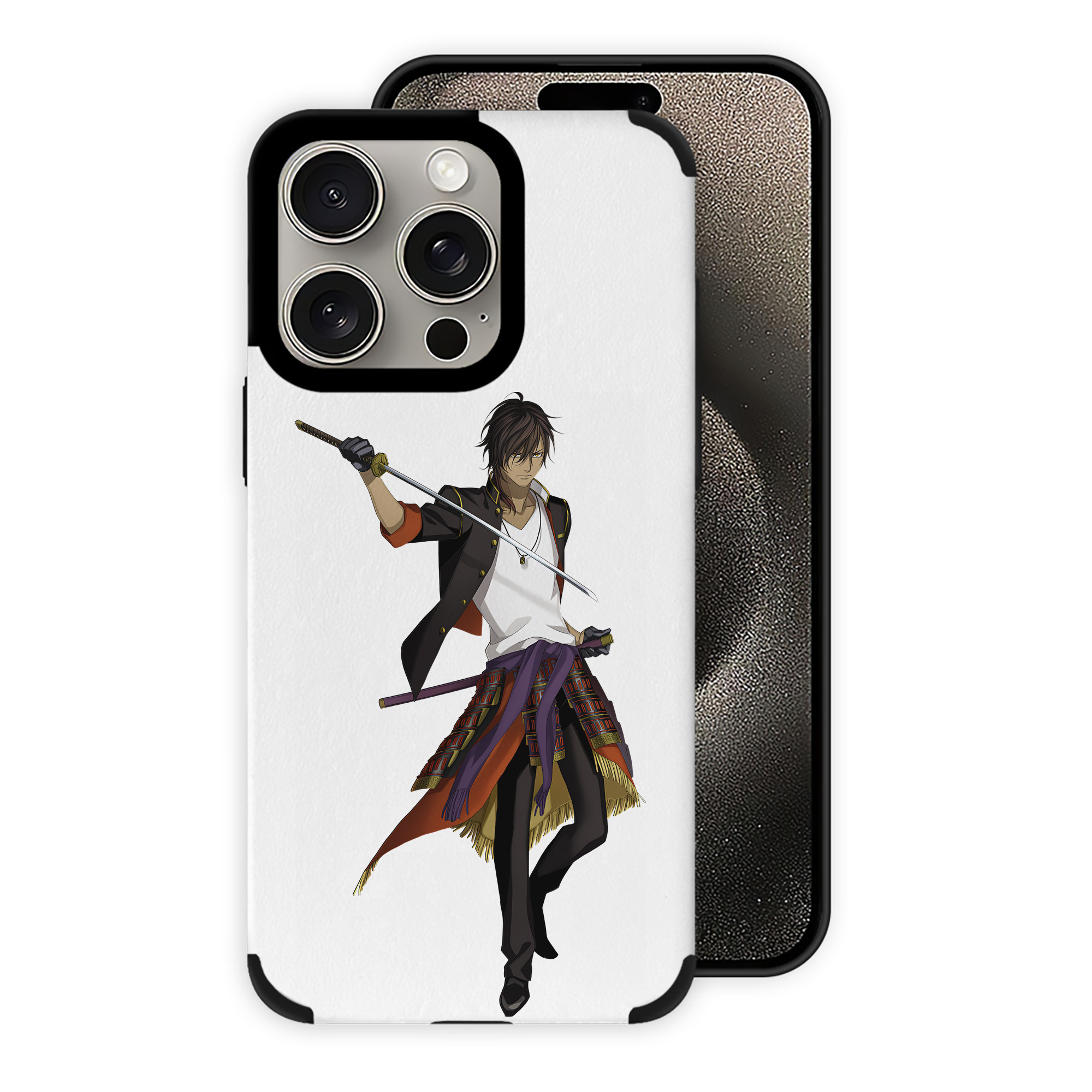 （画像用） 刀剣乱舞 Touken Ranbu 【iPhone15ProMax対応】 PUレザー スマホケース 耐衝撃＆黄変防止