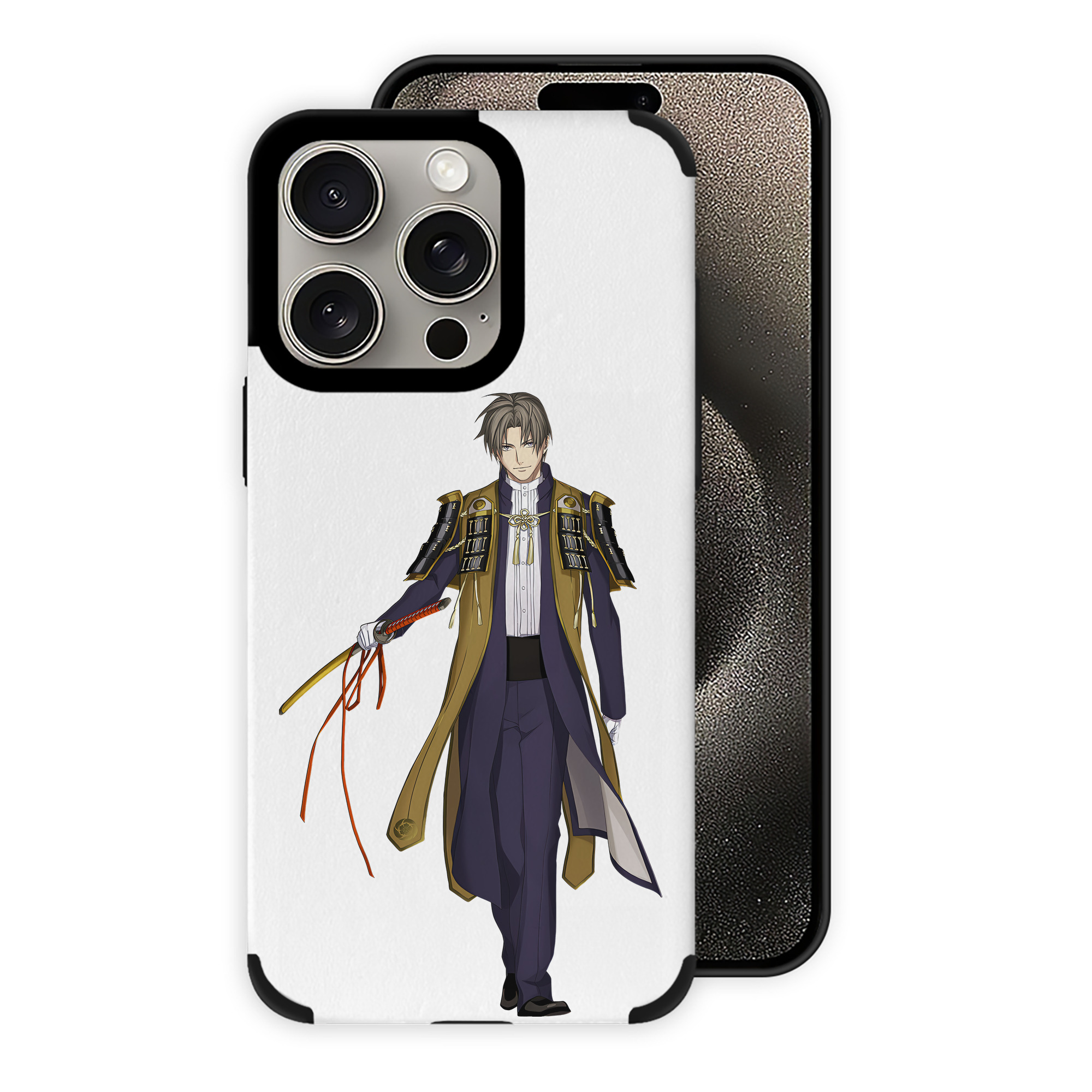 （画像用） 刀剣乱舞 Touken Ranbu 【iPhone15ProMax対応】 PUレザー スマホケース 耐衝撃＆黄変防止