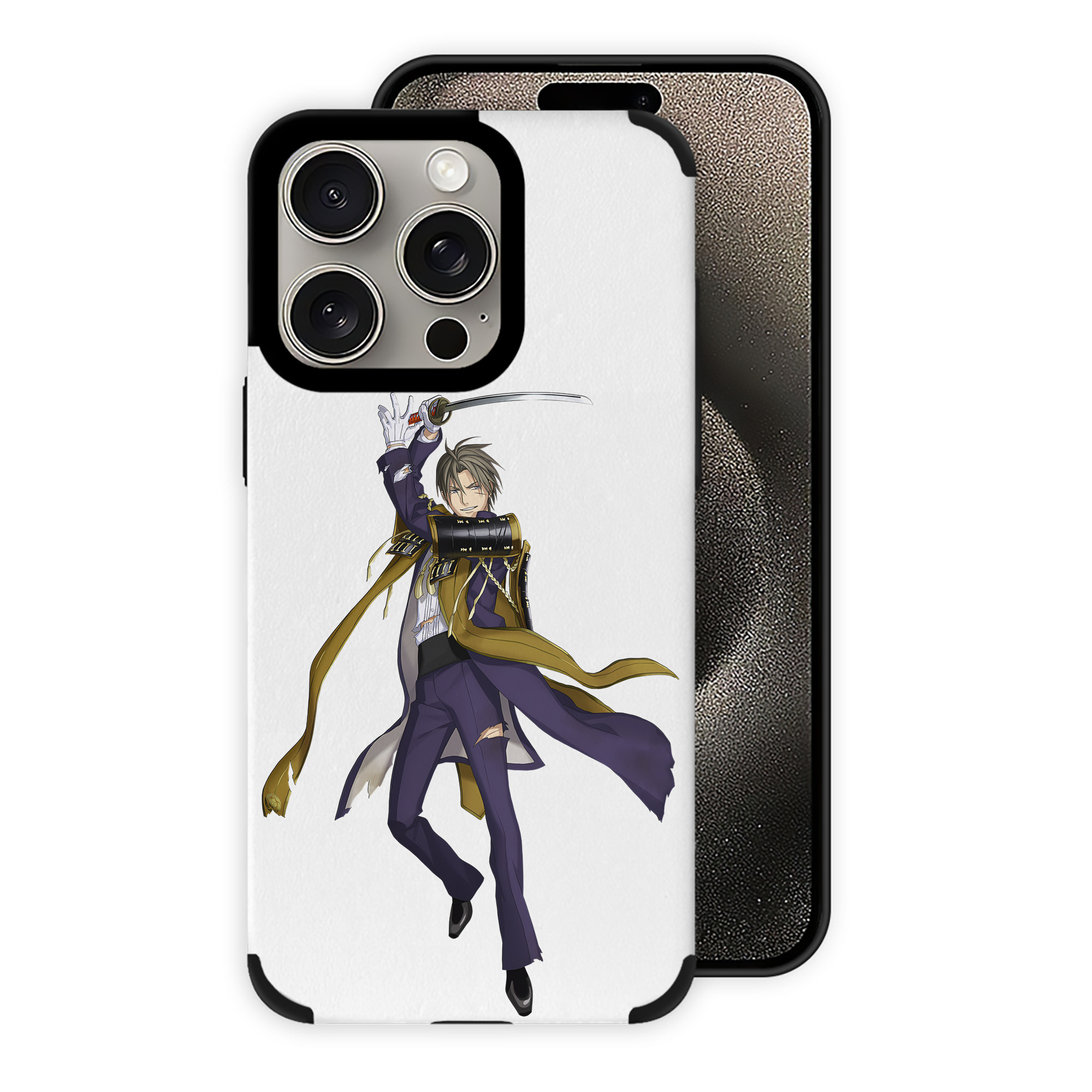 （画像用） 刀剣乱舞 Touken Ranbu 【iPhone15ProMax対応】 PUレザー スマホケース 耐衝撃＆黄変防止