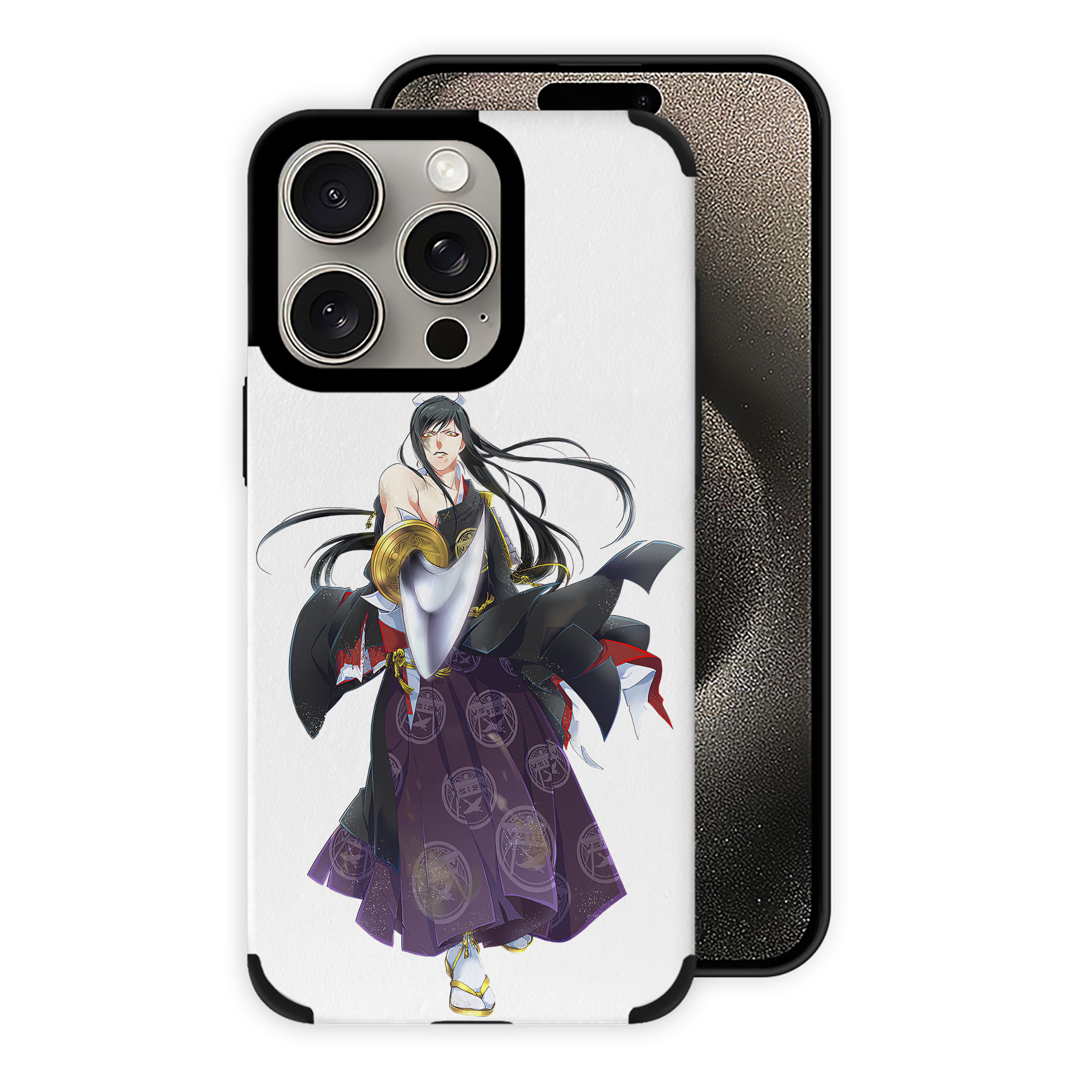 （画像用） 刀剣乱舞 Touken Ranbu 【iPhone15ProMax対応】 PUレザー スマホケース 耐衝撃＆黄変防止