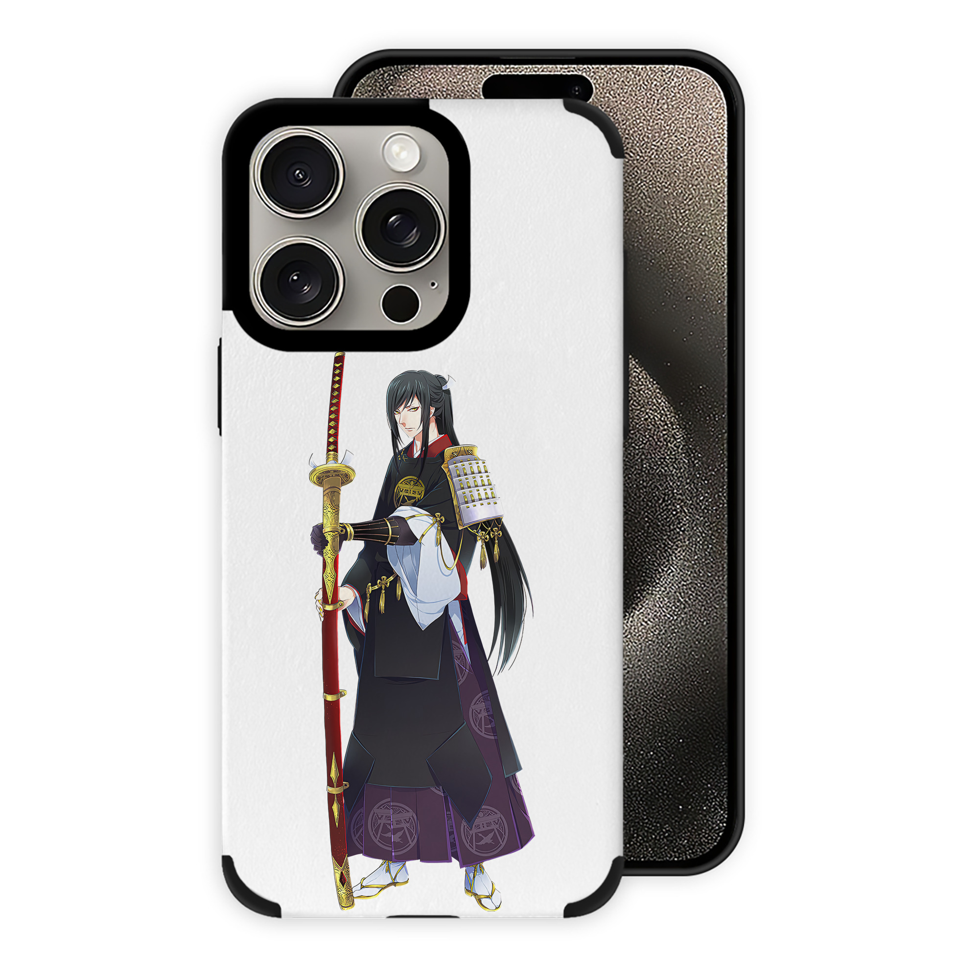 （画像用） 刀剣乱舞 Touken Ranbu 【iPhone15ProMax対応】 PUレザー スマホケース 耐衝撃＆黄変防止