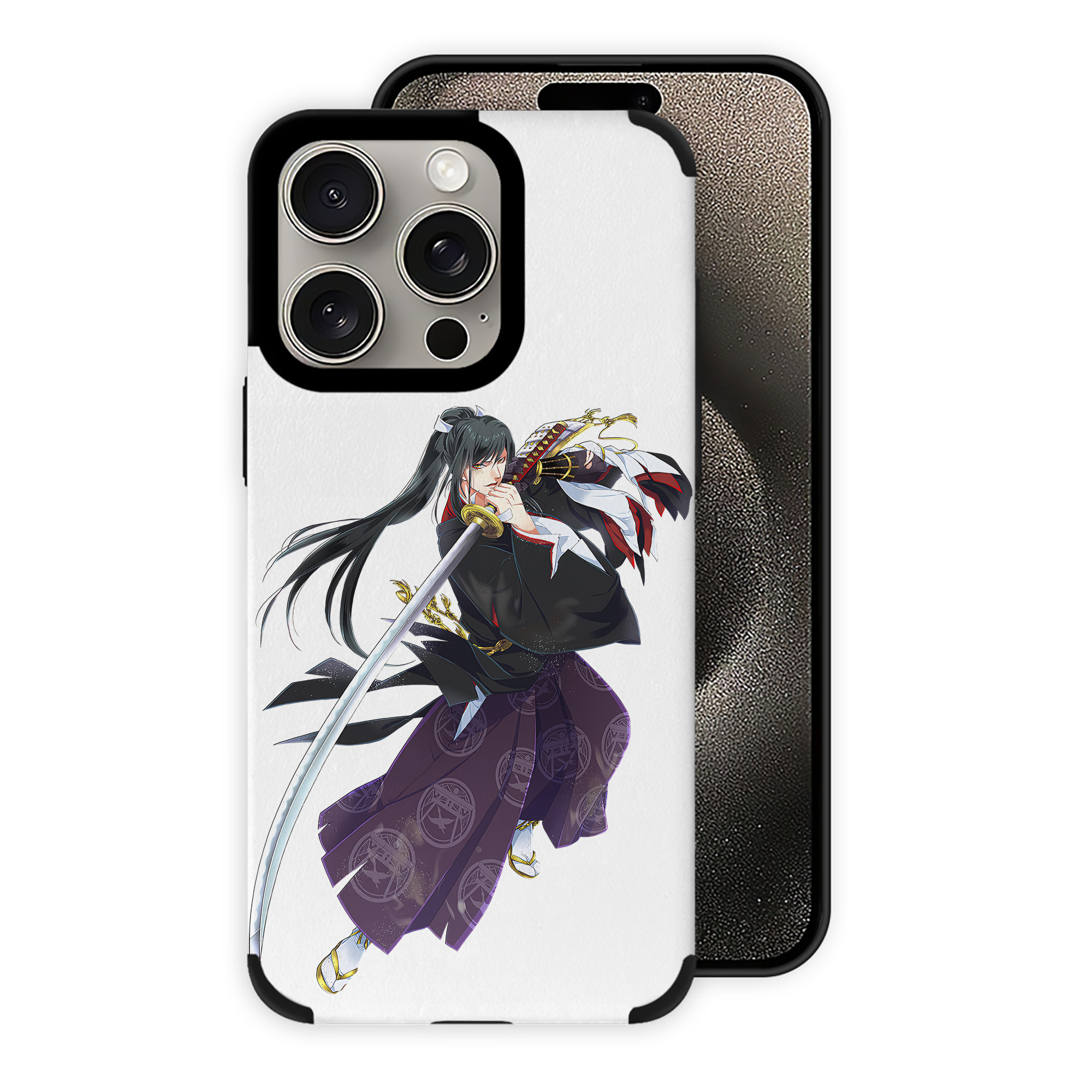 （画像用） 刀剣乱舞 Touken Ranbu 【iPhone15ProMax対応】 PUレザー スマホケース 耐衝撃＆黄変防止