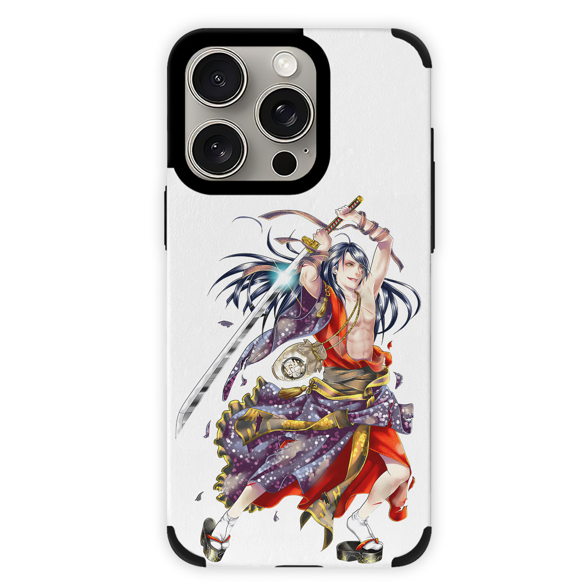 （画像用） 刀剣乱舞 Touken Ranbu 【iPhone15ProMax対応】 PUレザー スマホケース 耐衝撃＆黄変防止