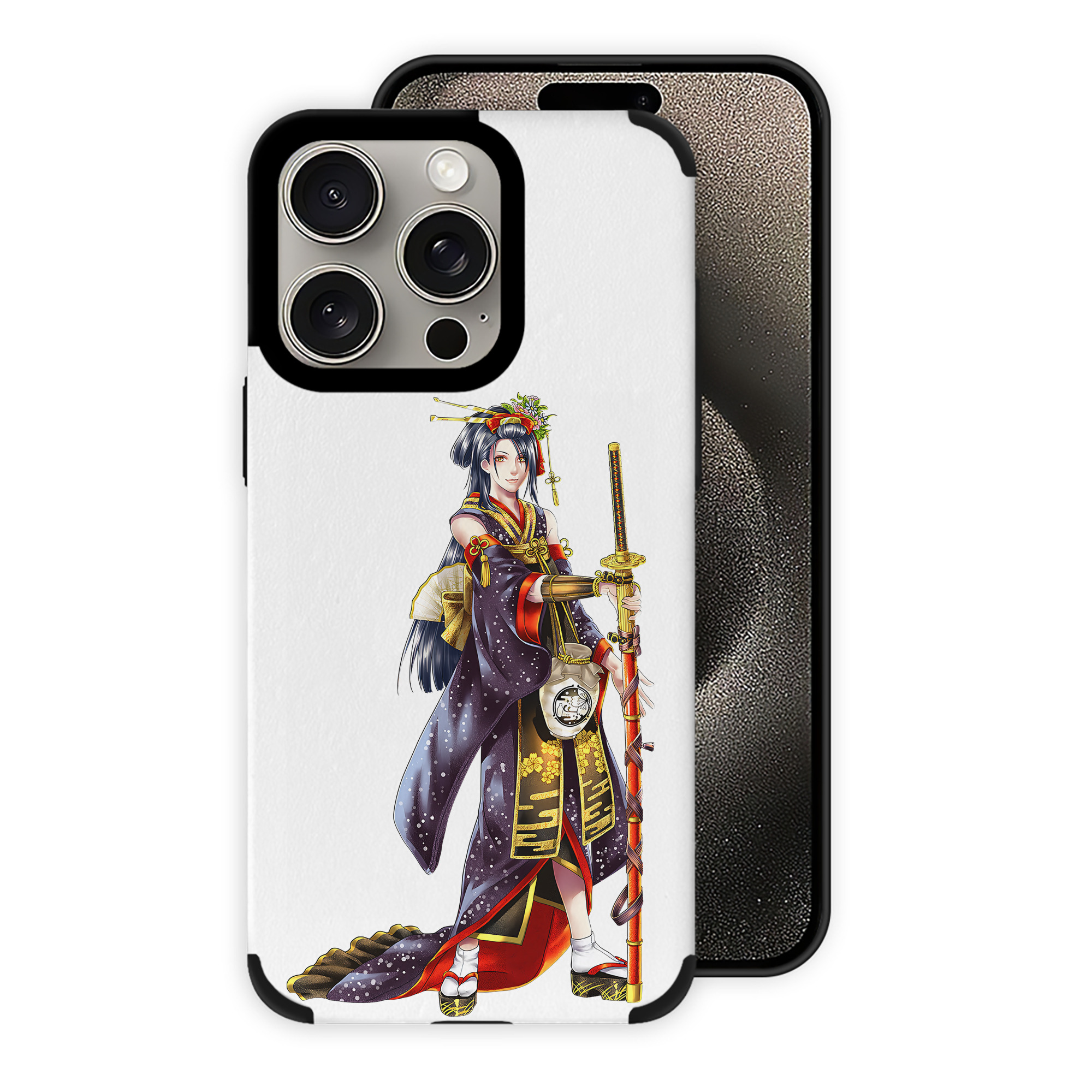 （画像用） 刀剣乱舞 Touken Ranbu 【iPhone15ProMax対応】 PUレザー スマホケース 耐衝撃＆黄変防止