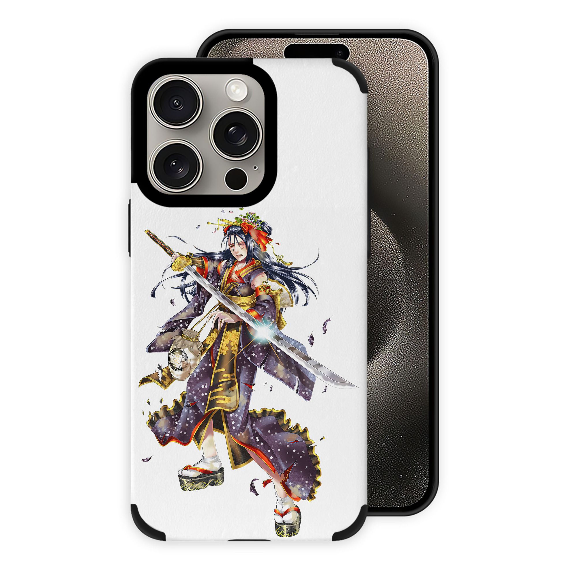 （画像用） 刀剣乱舞 Touken Ranbu 【iPhone15ProMax対応】 PUレザー スマホケース 耐衝撃＆黄変防止