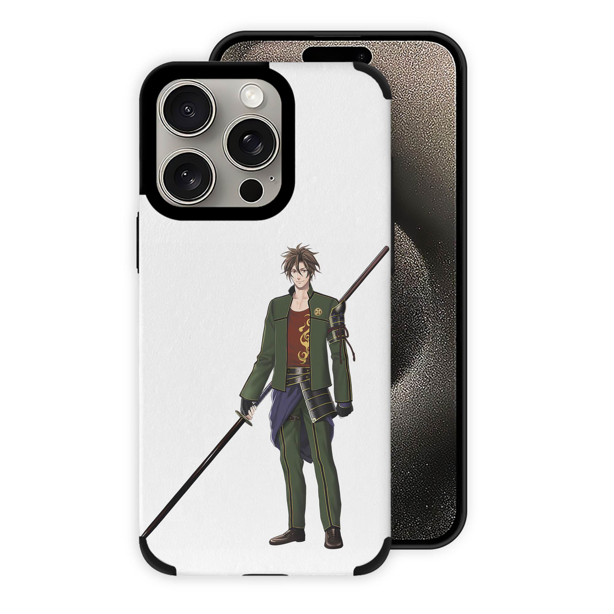 （画像用） 刀剣乱舞 Touken Ranbu 【iPhone15ProMax対応】 PUレザー スマホケース 耐衝撃＆黄変防止