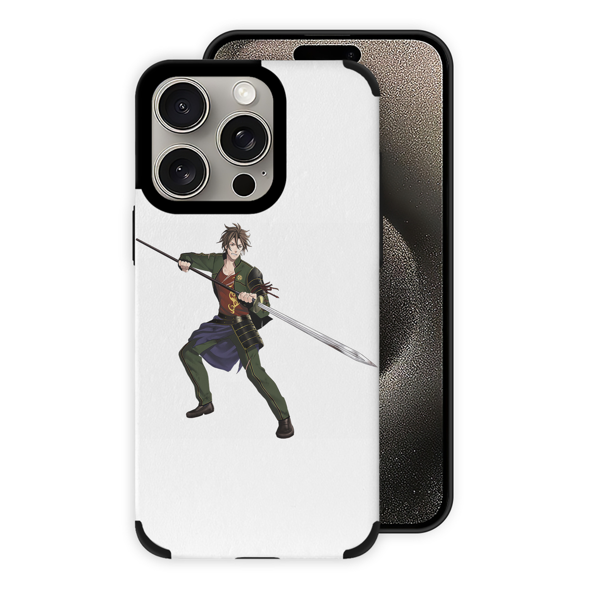 （画像用） 刀剣乱舞 Touken Ranbu 【iPhone15ProMax対応】 PUレザー スマホケース 耐衝撃＆黄変防止