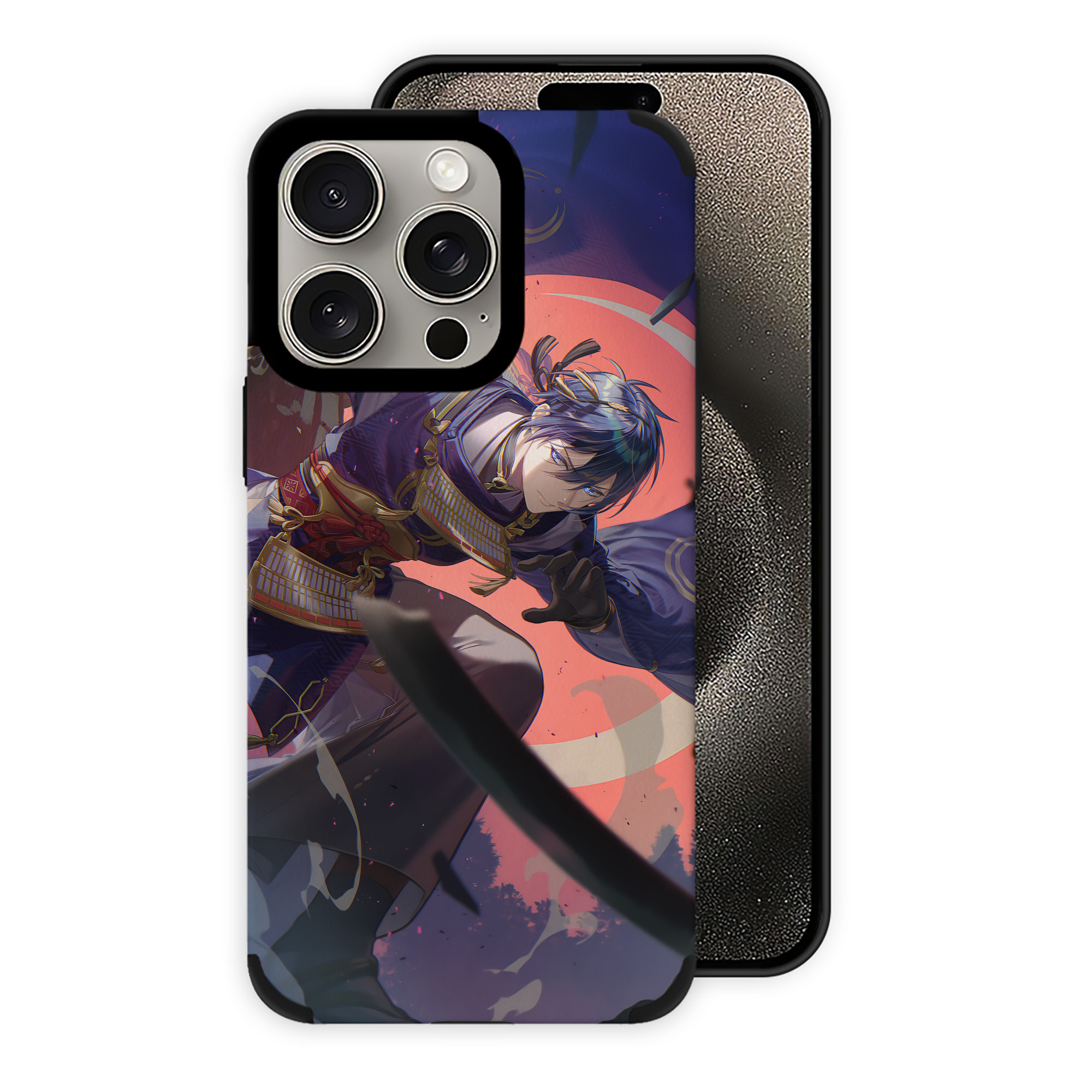（画像用） 刀剣乱舞 Touken Ranbu 【iPhone15ProMax対応】 PUレザー スマホケース 耐衝撃＆黄変防止